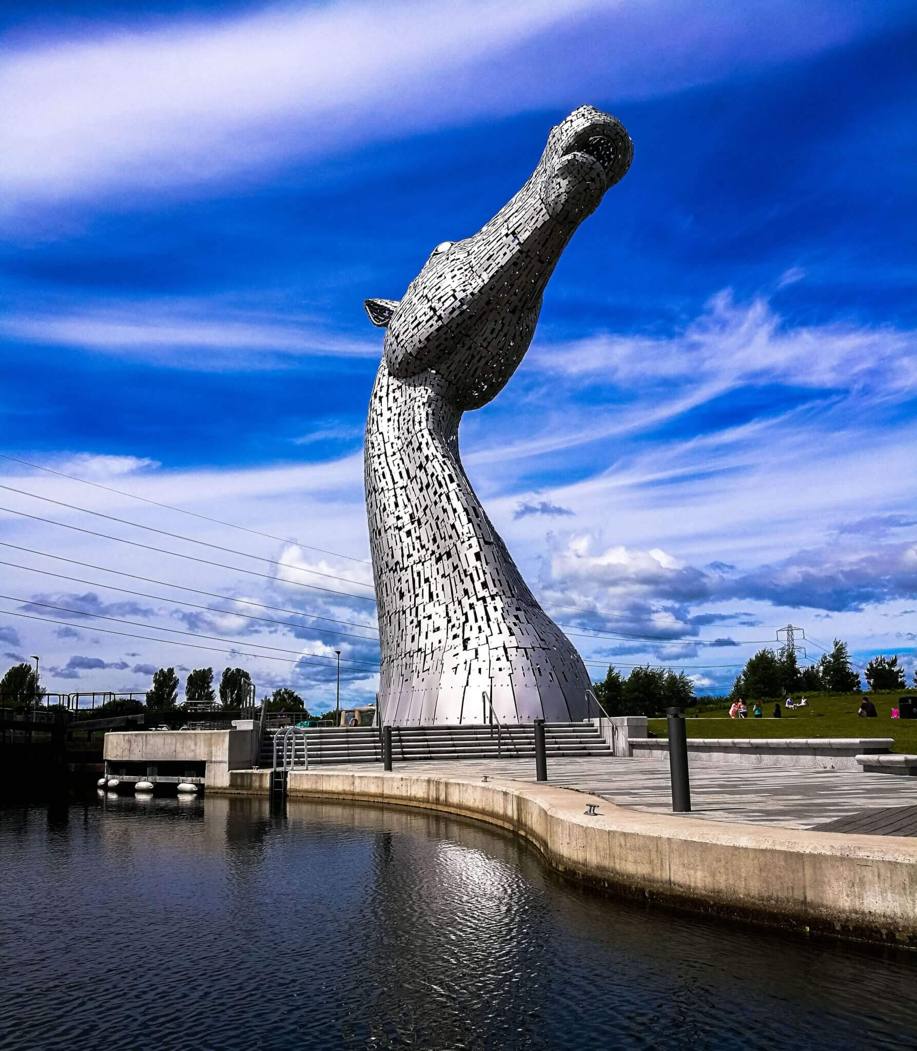Kelpie sculpture in falkirk