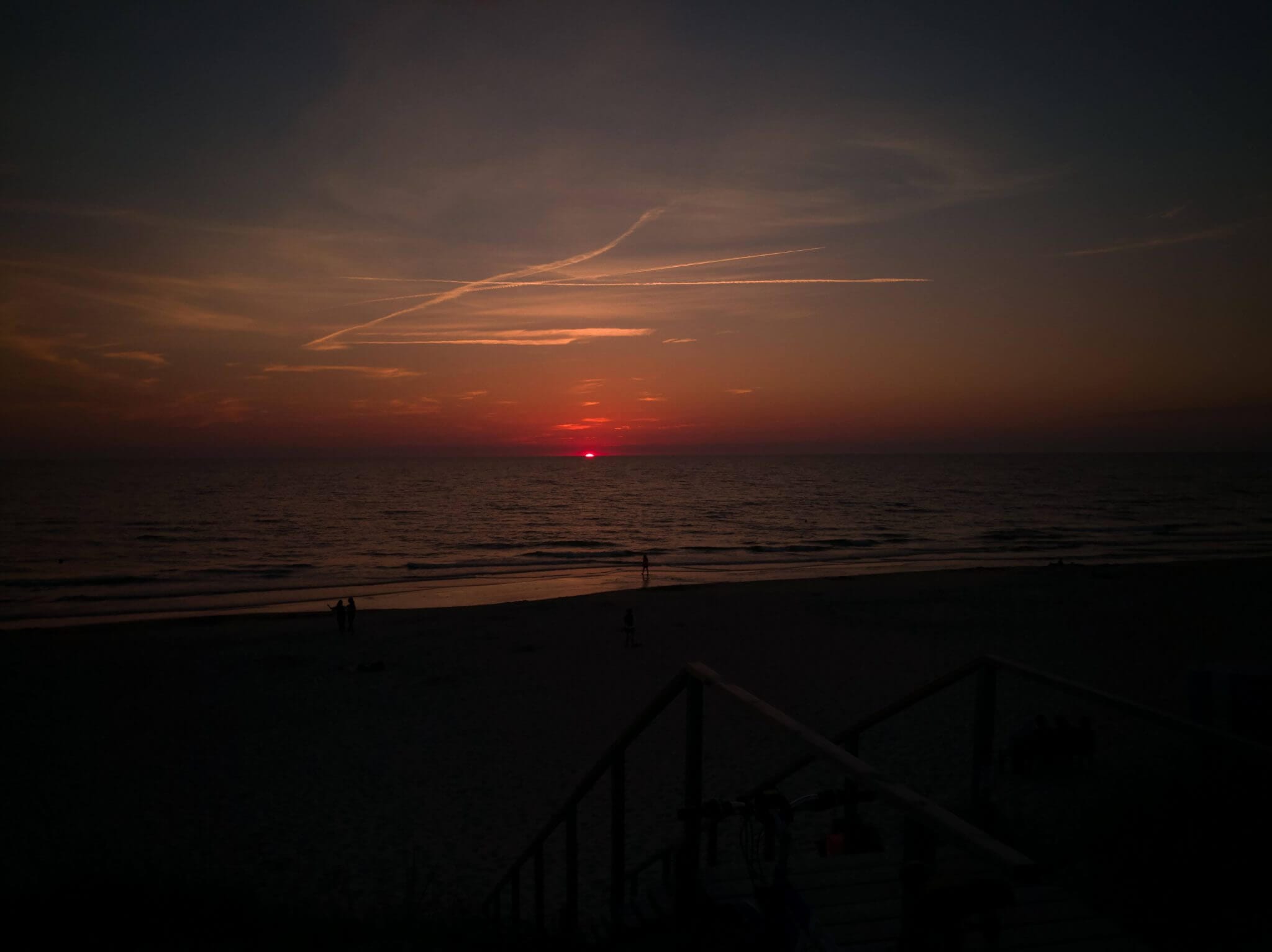 curonian spit sea sunset lithuania