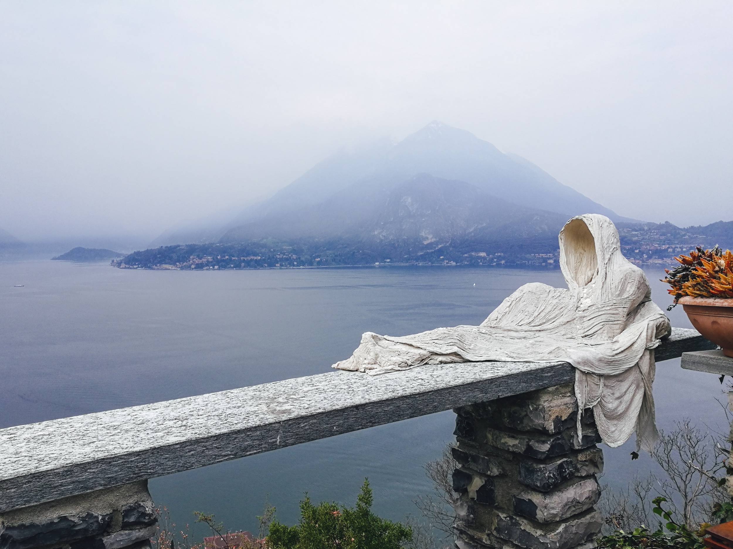 The view from Vezio Castle at Lake Como