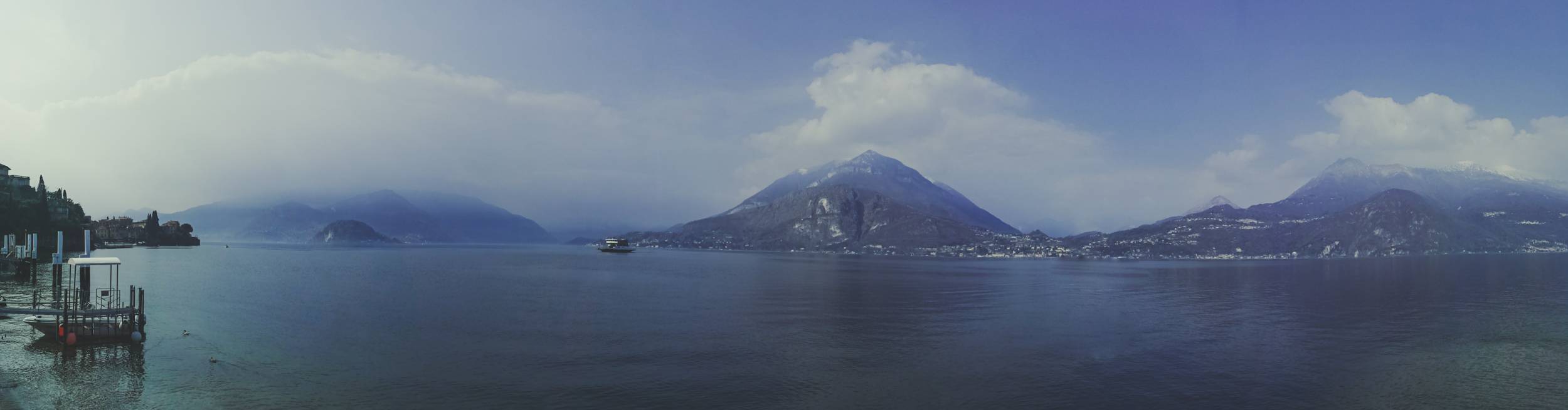 Lake Como panorama from Varenna, Italy
