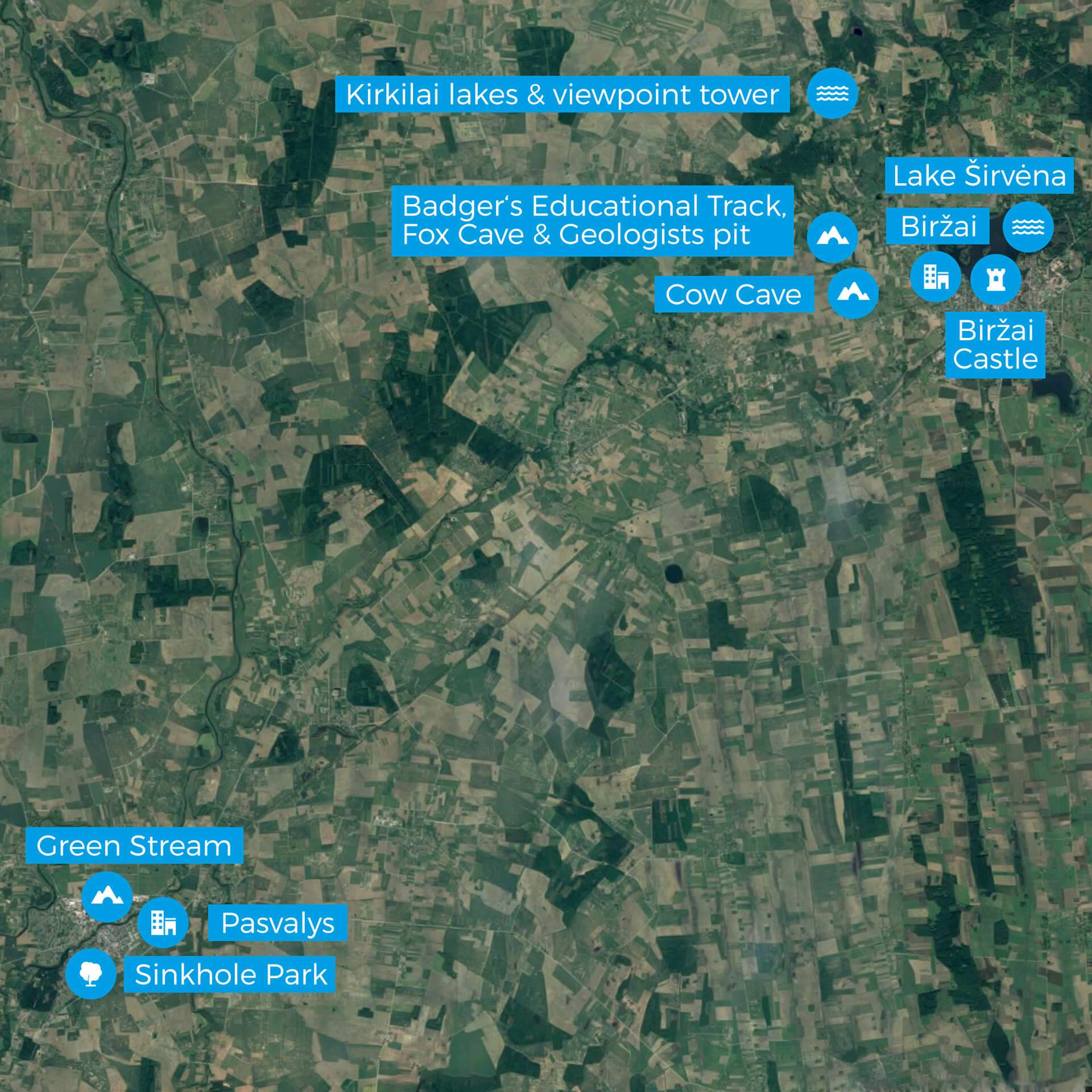 birzai regional park map