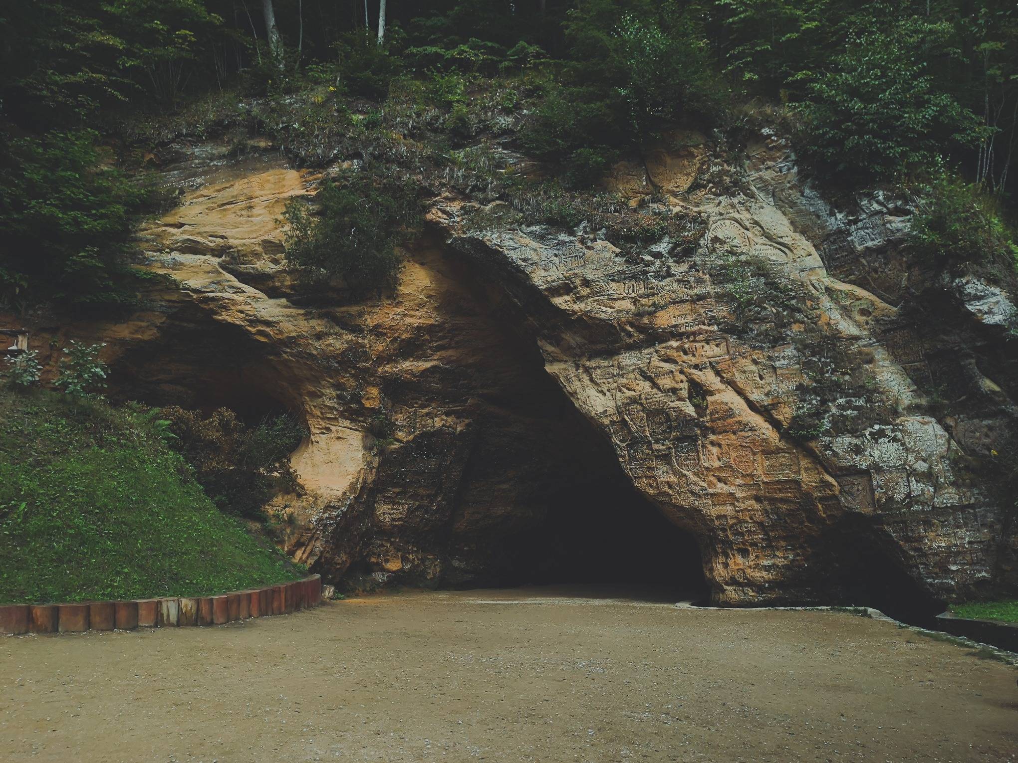 Gutmanala Cave in Gauja National Park, Latvia