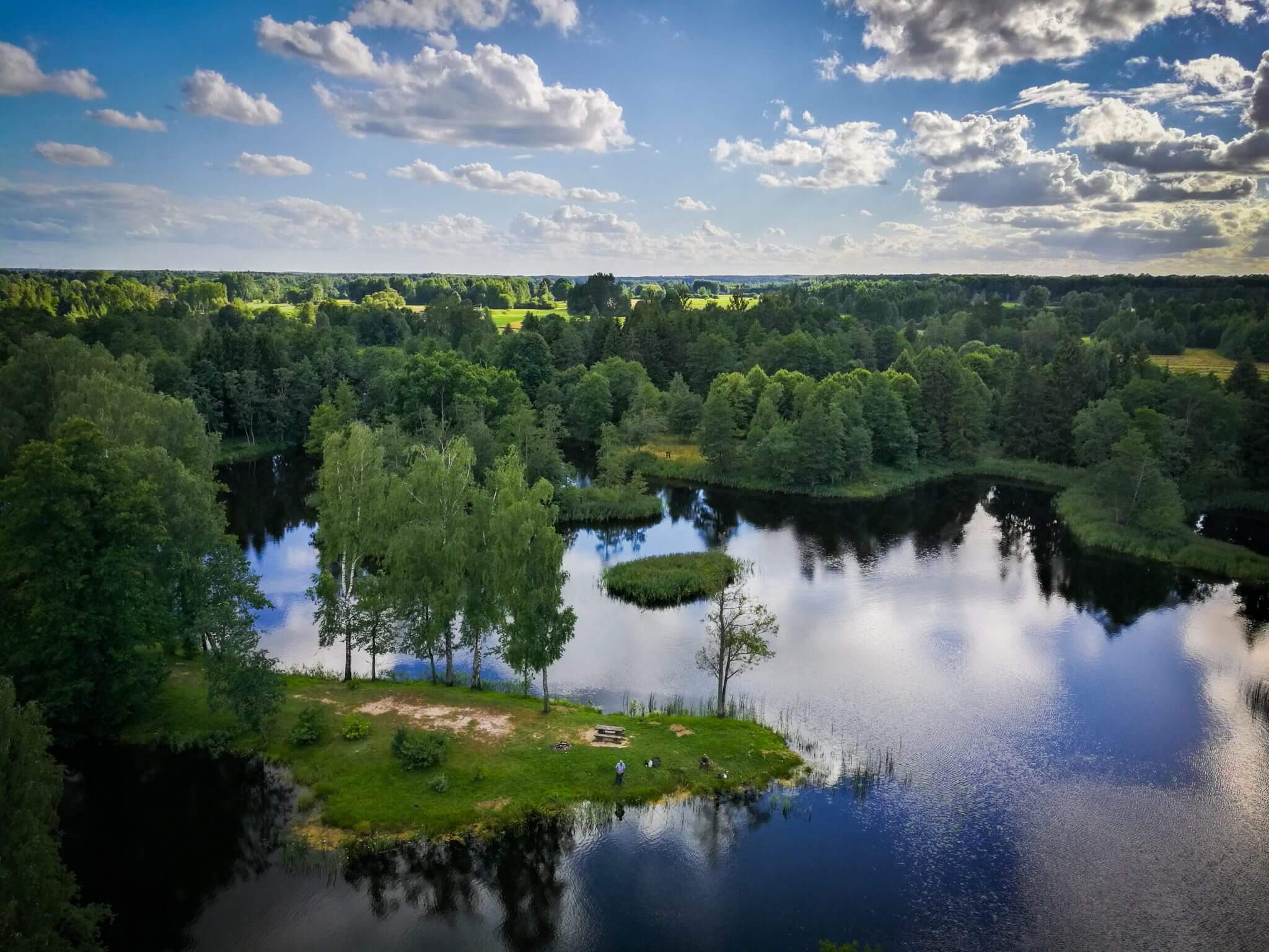 Kirkilai lakes, Biržai.