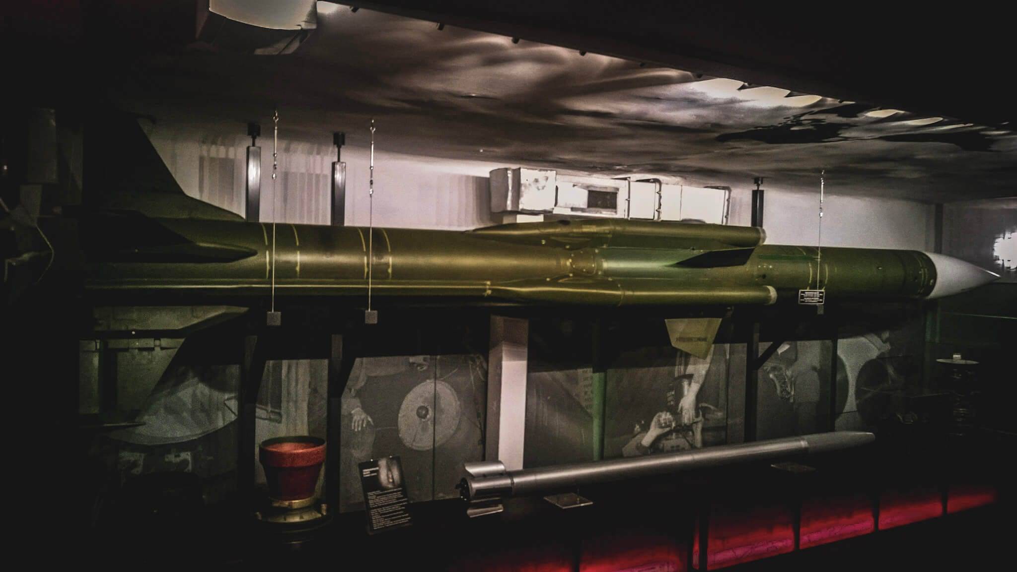rocket in cold war museum