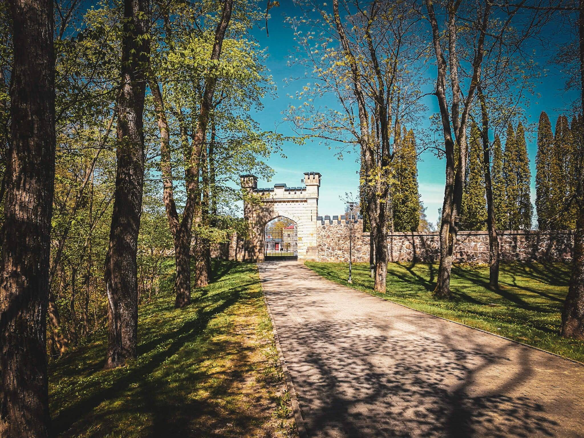 Sigulda Castle Entrance in Gauja National Park, Latvia