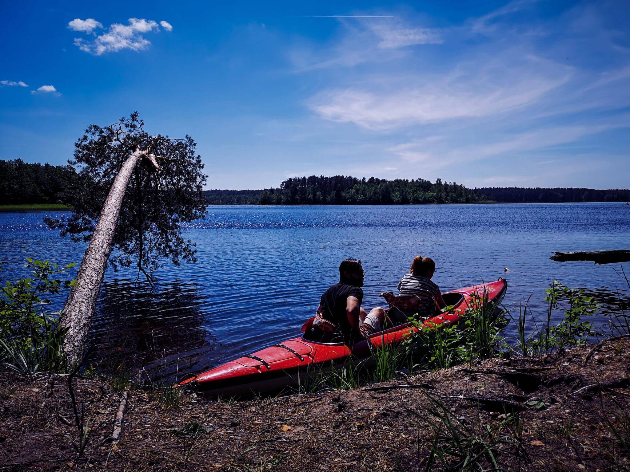 kayaking in aukstaitija national park