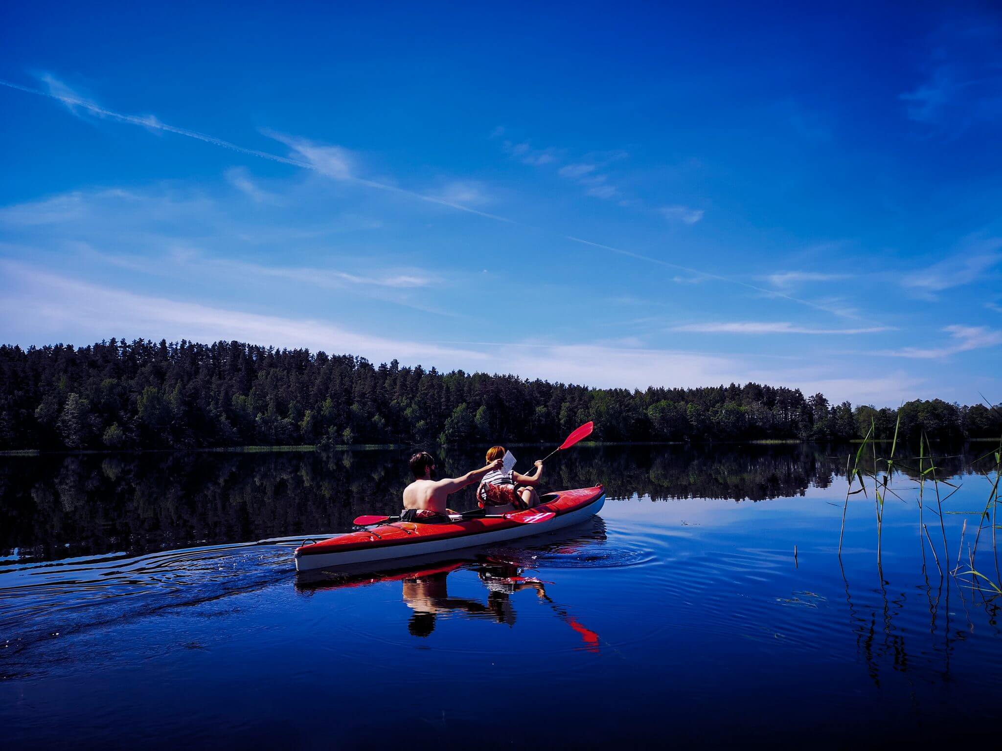 kayaking lake linkmenas