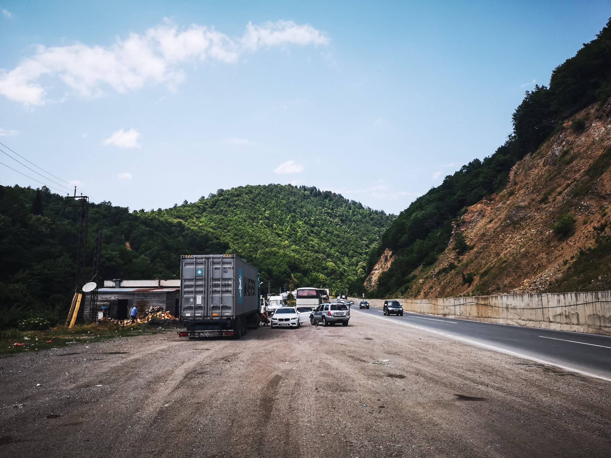 random stop caucasus mountains