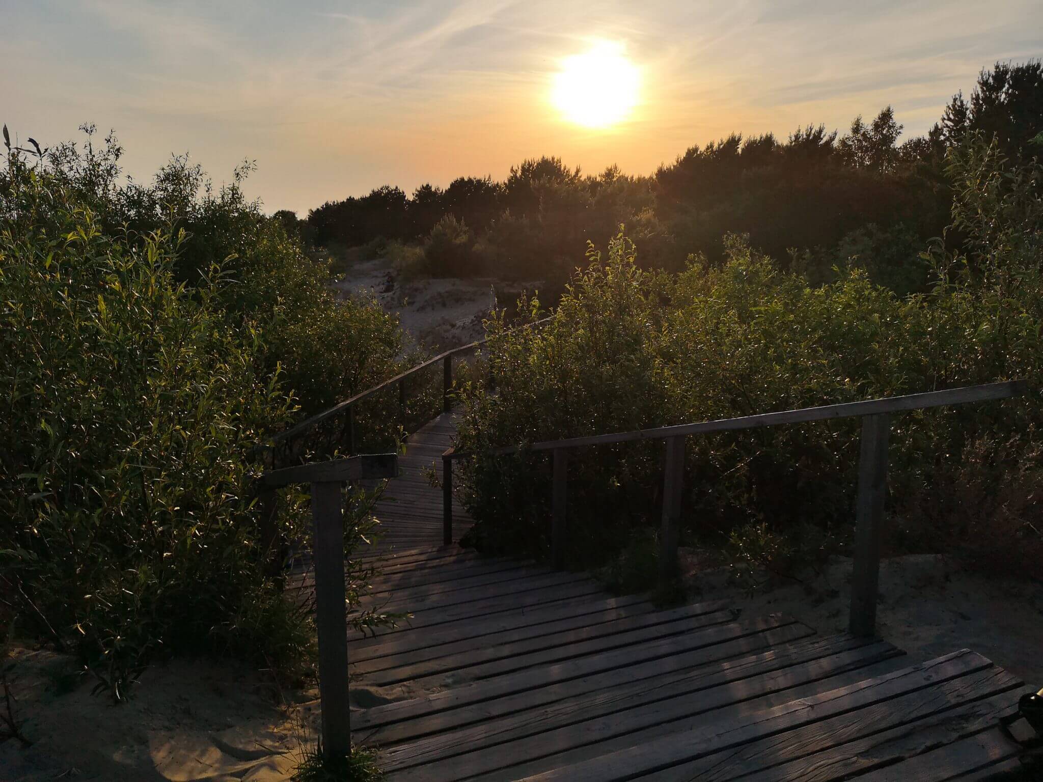stairs to parnidis dune observation point summer