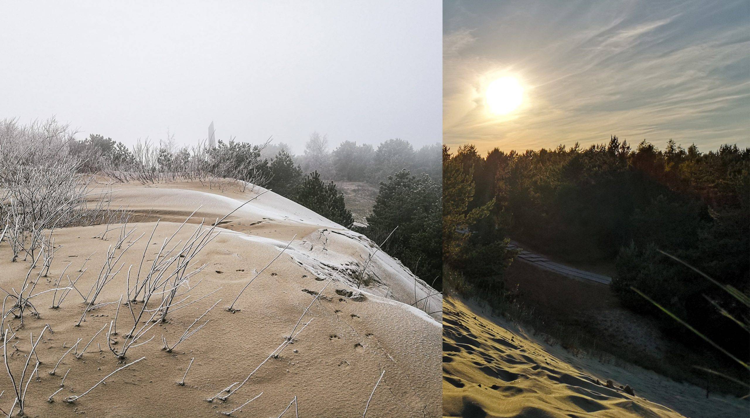 Sunset from Parnidis Dune, Winter & Summer