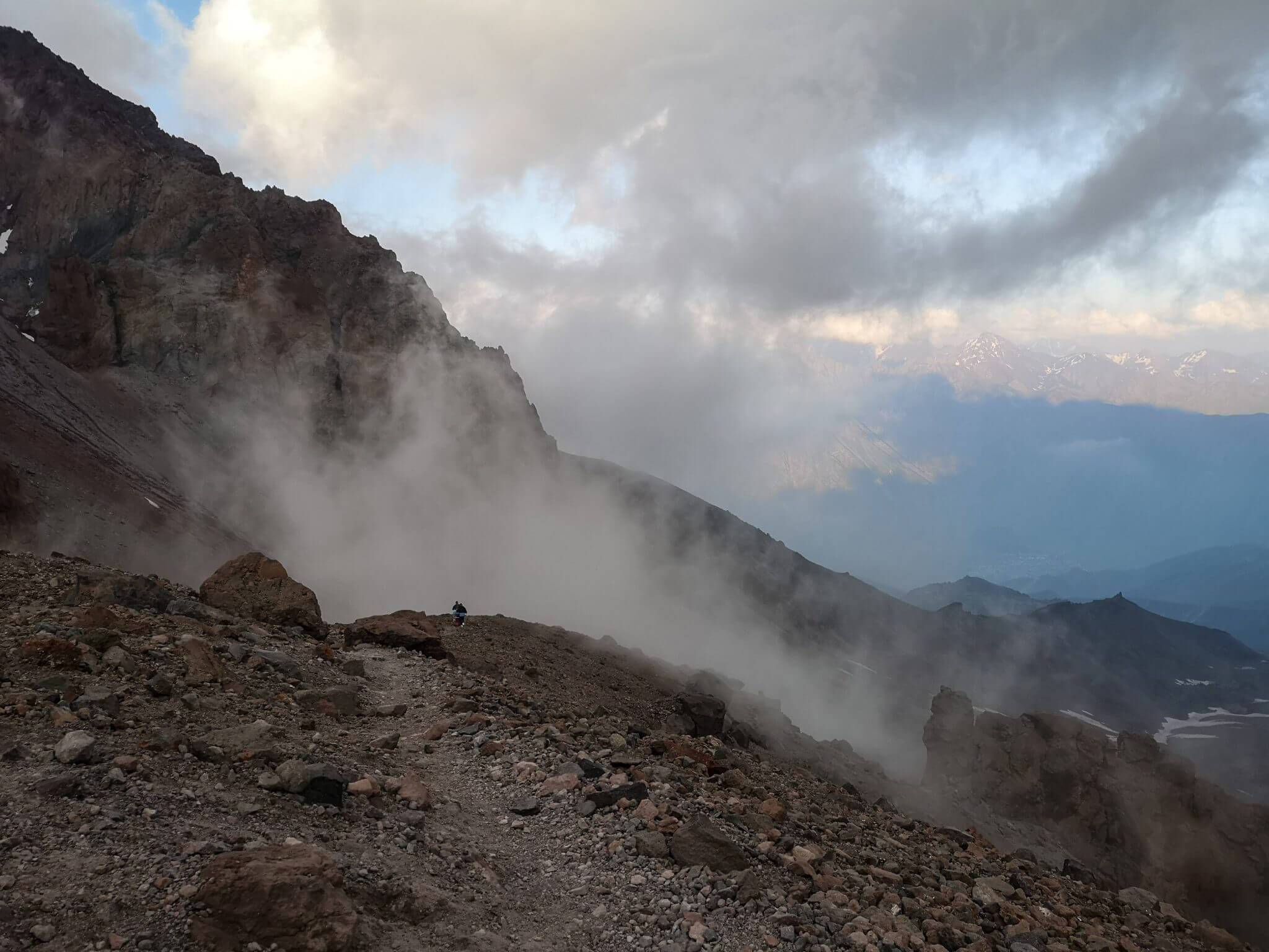 clouds mountains