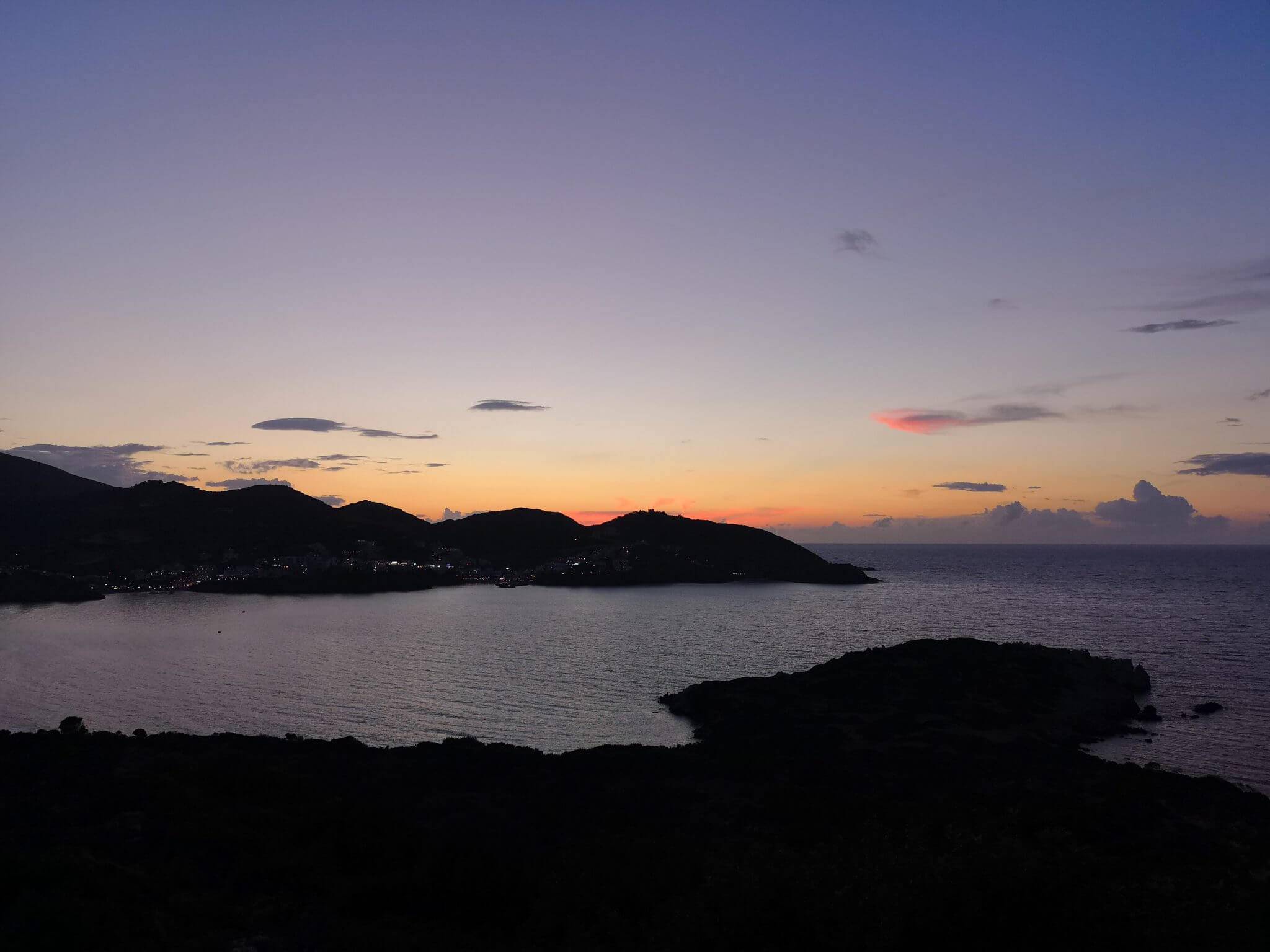 crete evening sunset