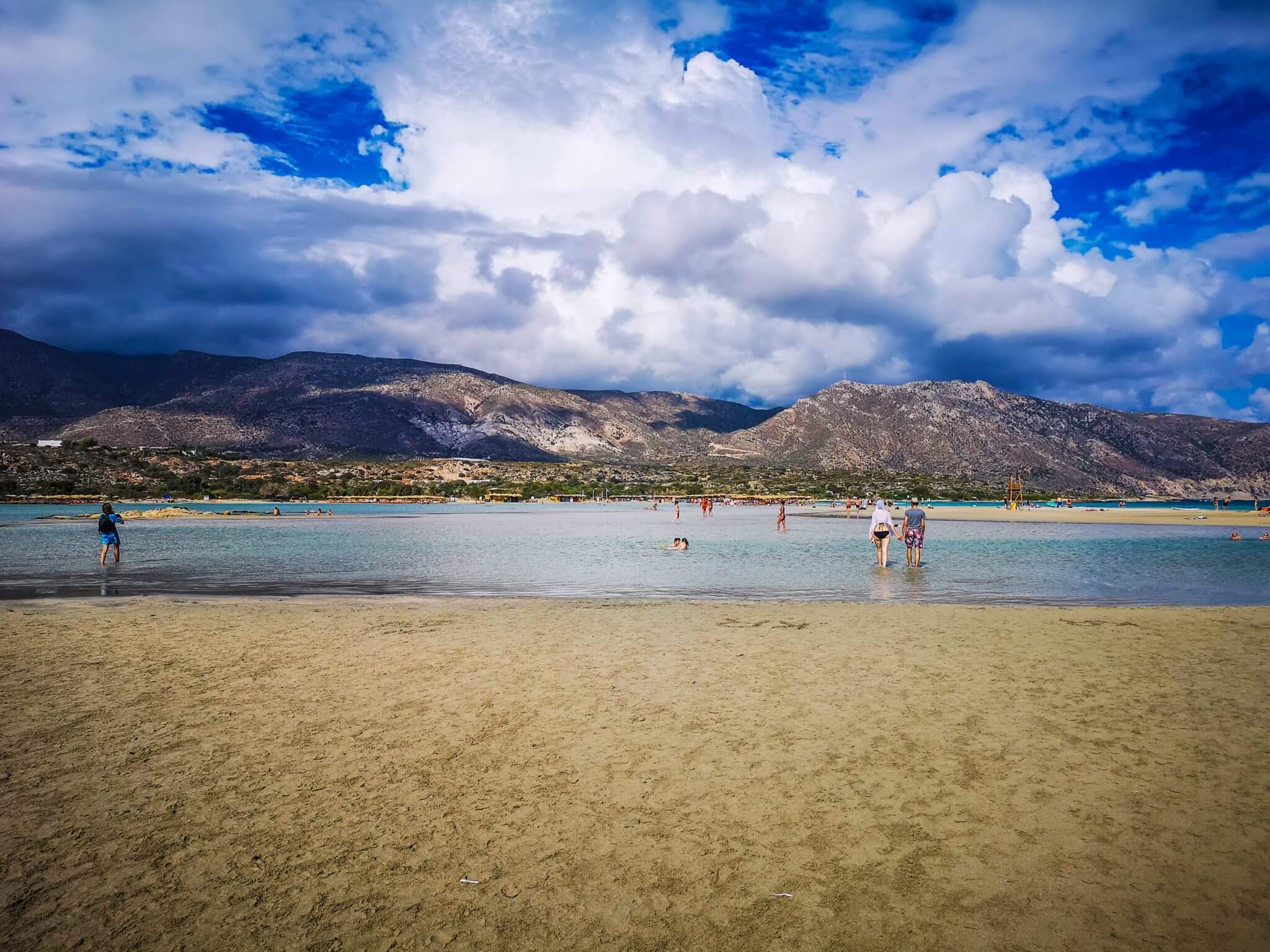 elafonisi beach from elafonisi island