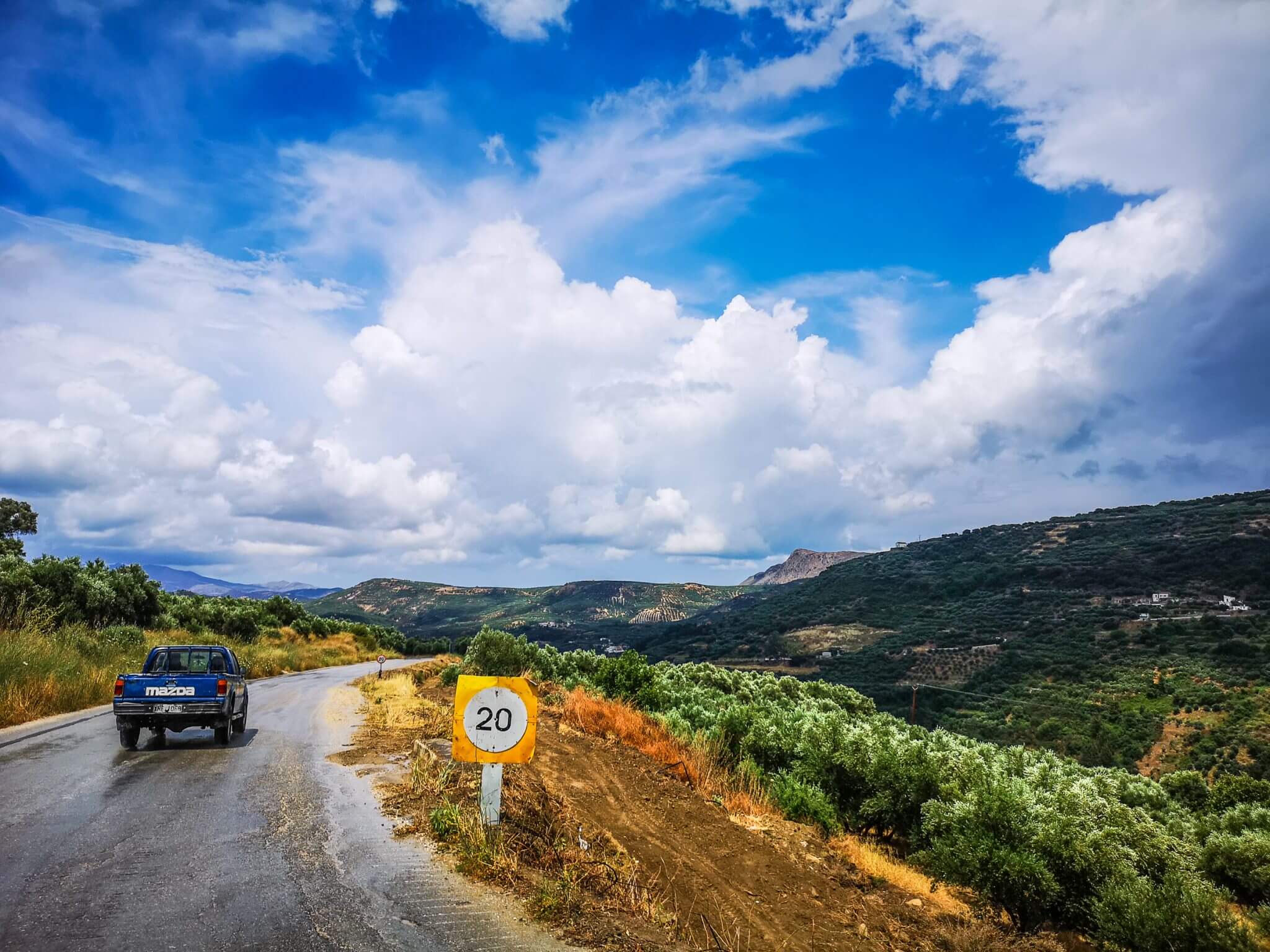 limited speed in mountainous area