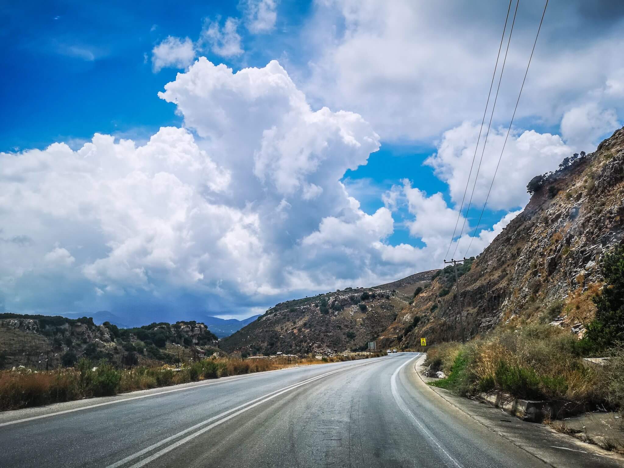 road in west crete