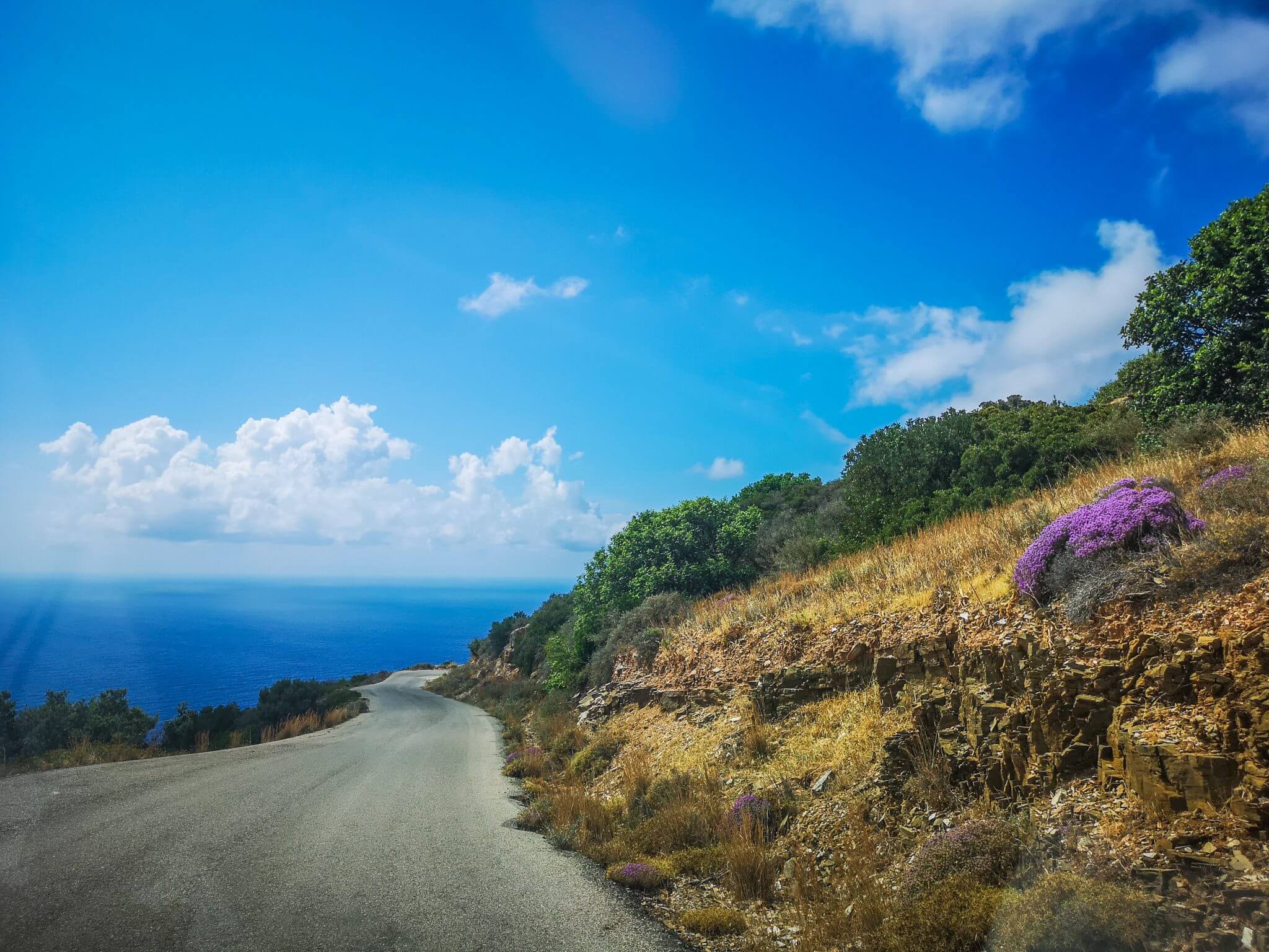 road to elafonisi beach