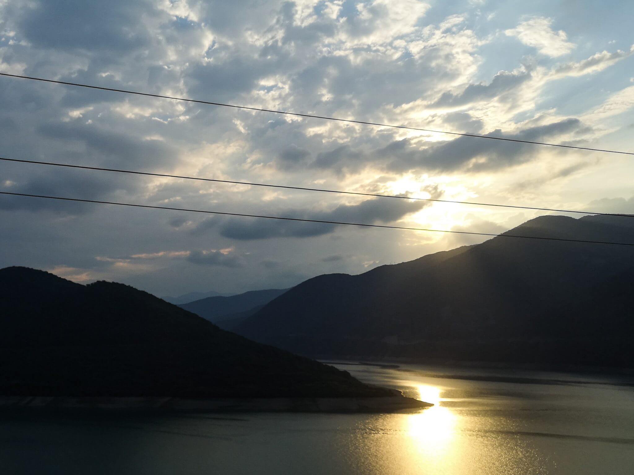 sunrise over mountains