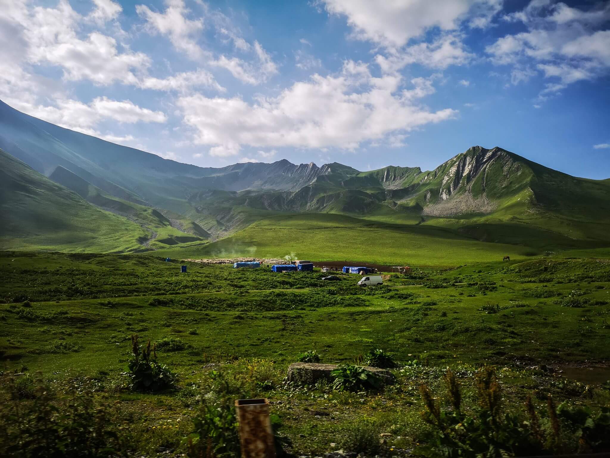 valley surrounded by mountains
