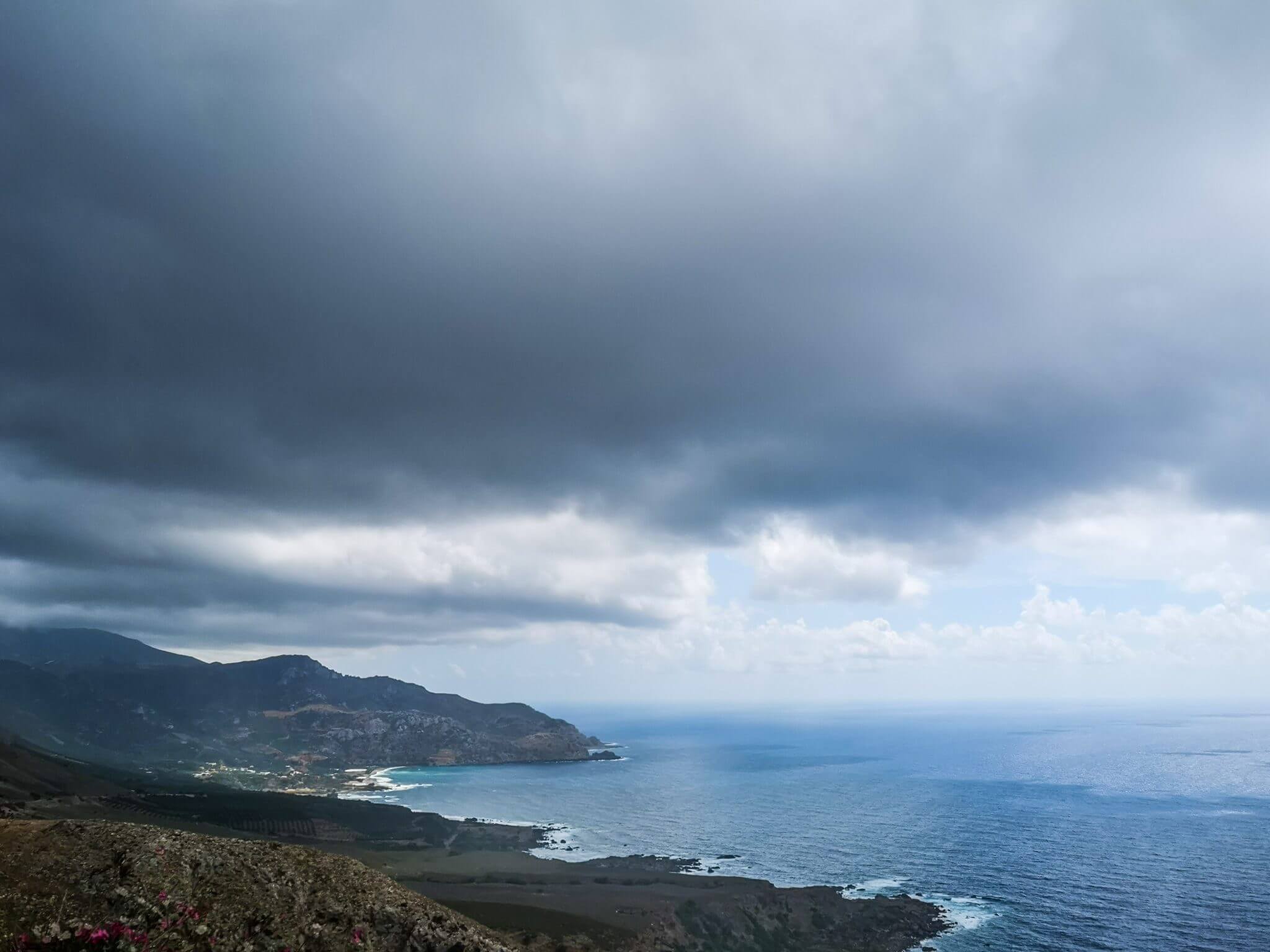 view road to elafonisi beach