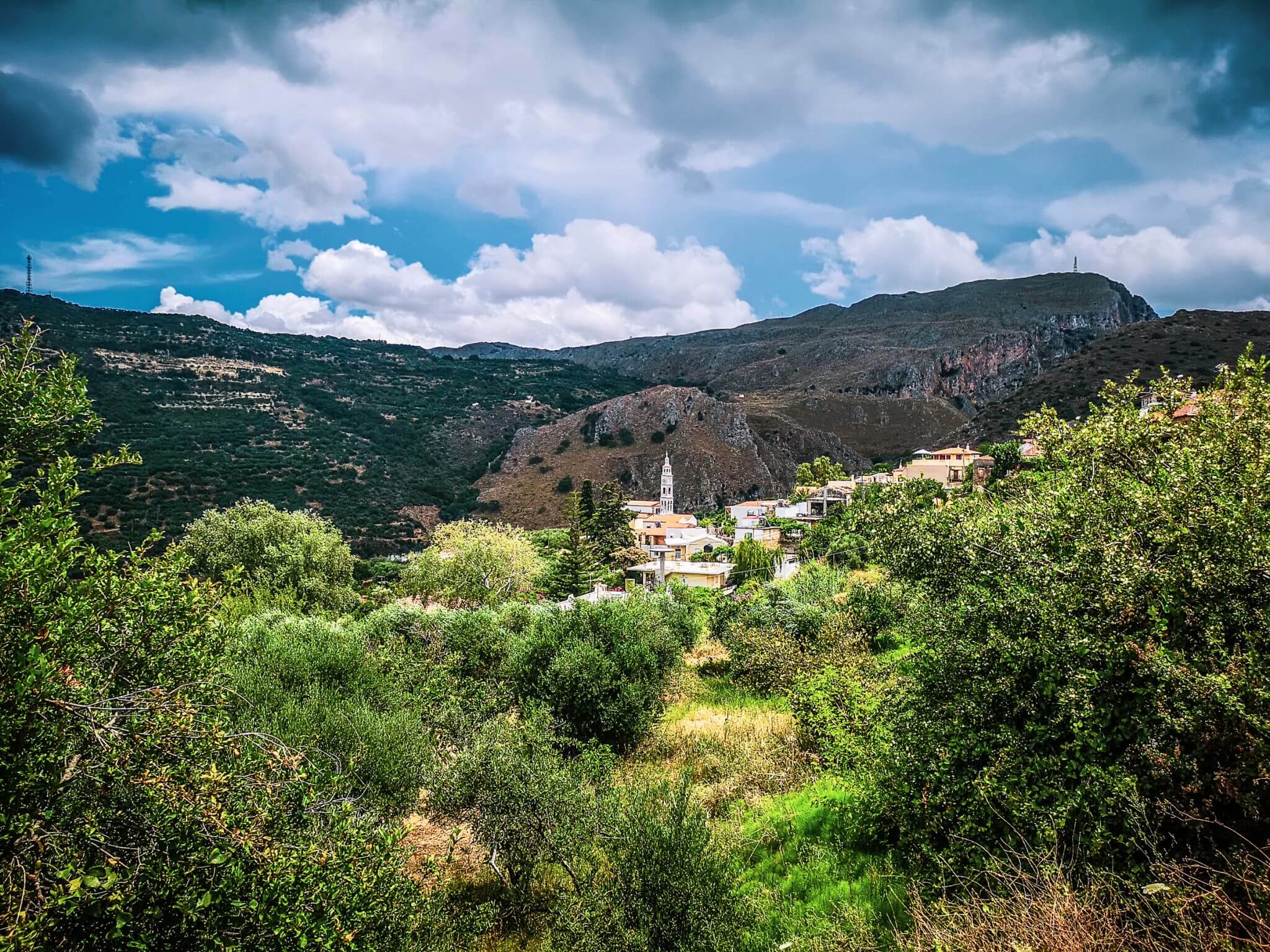 village near topolia gorge