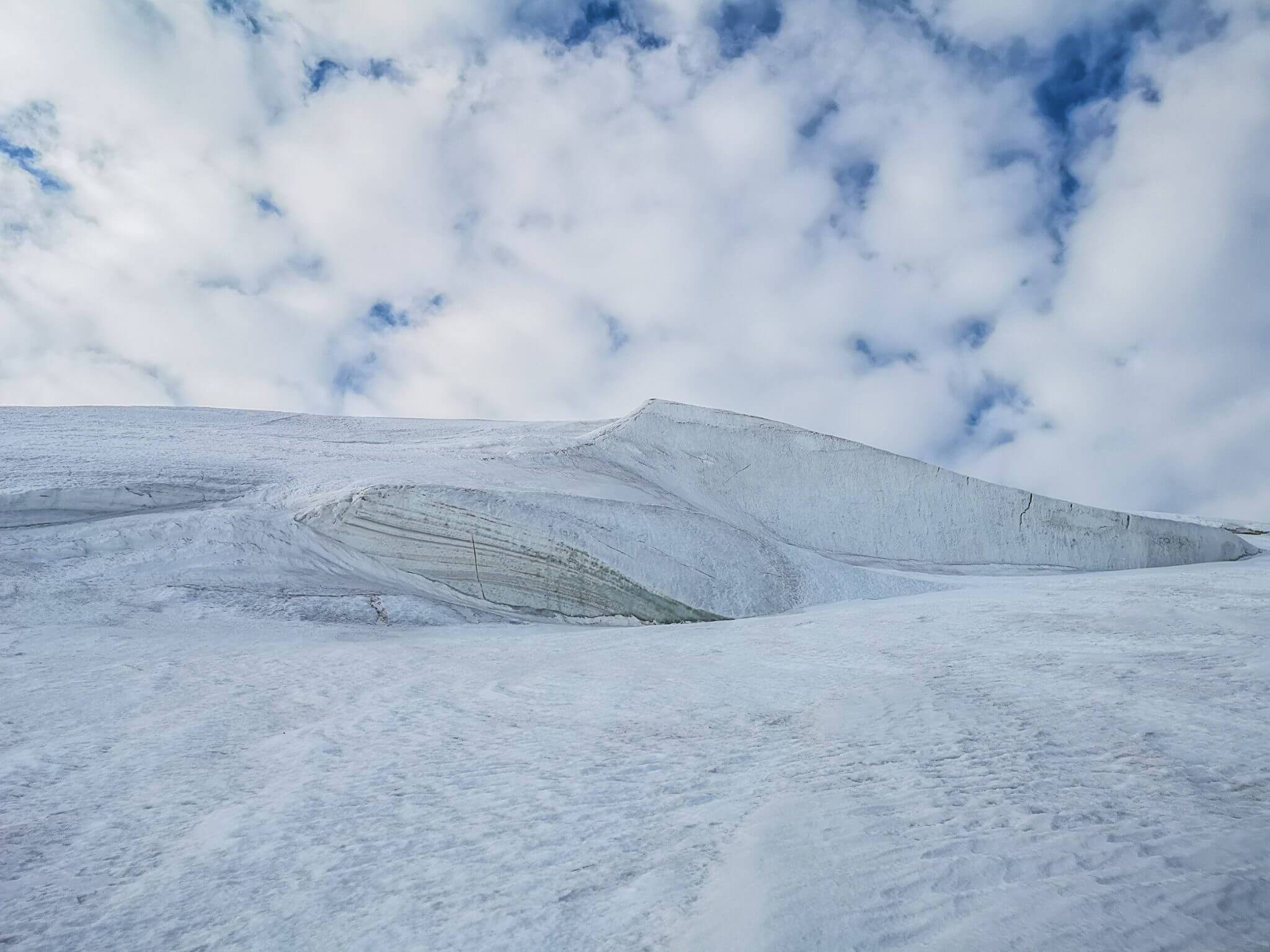 glacier formation mount kazbek