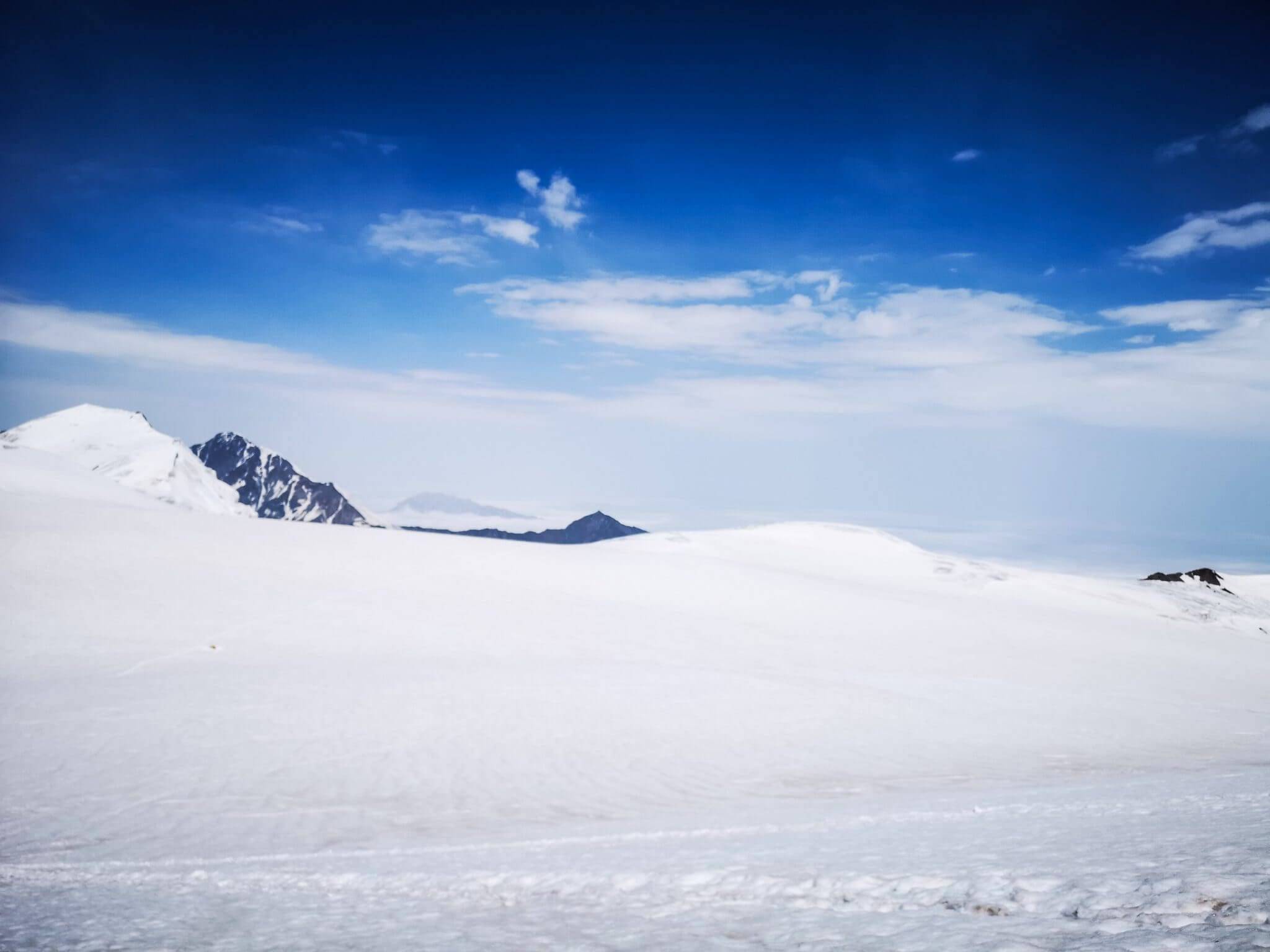 white mountains peaks