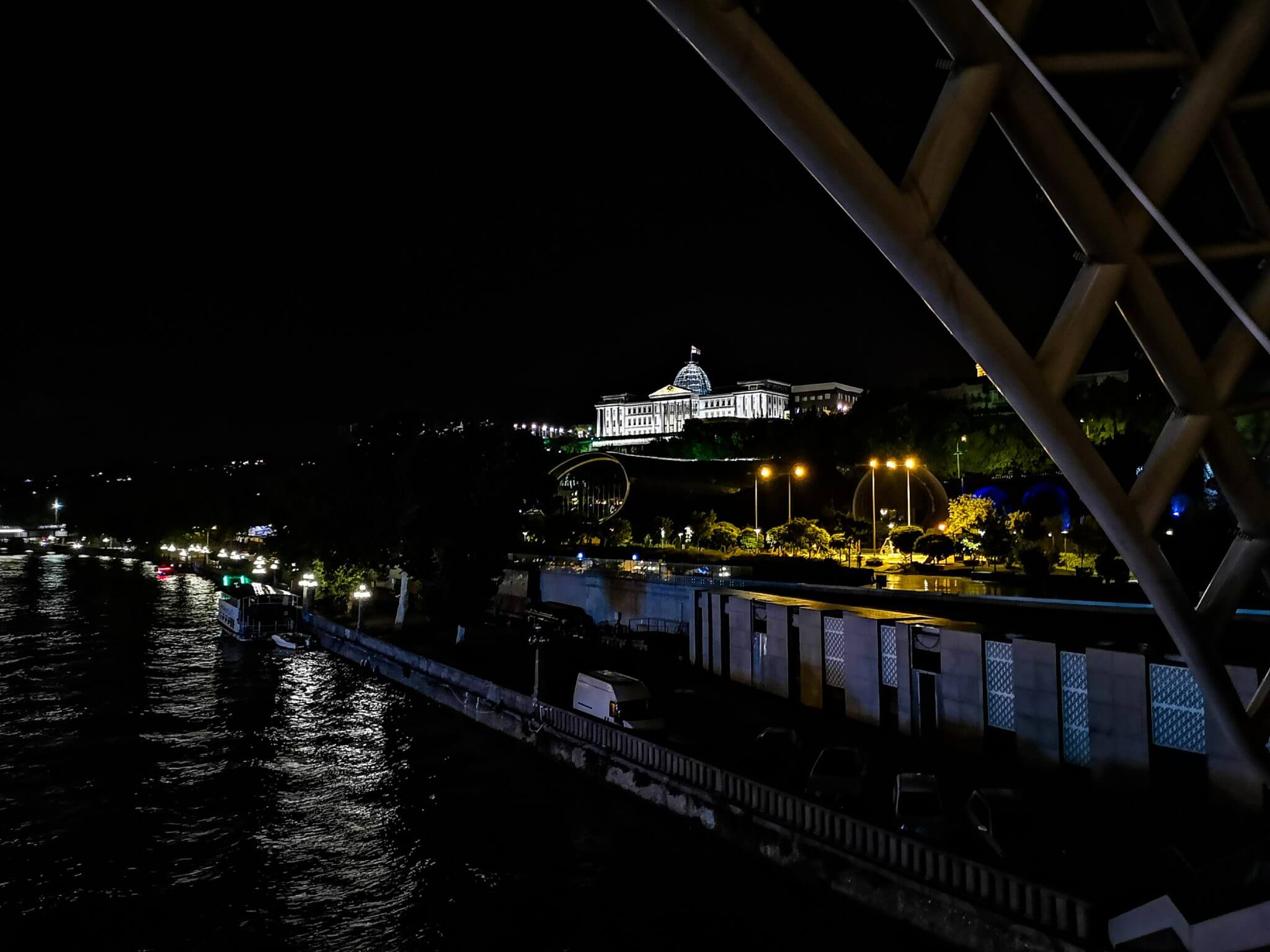 georgia capital tbilisi presidential palace night