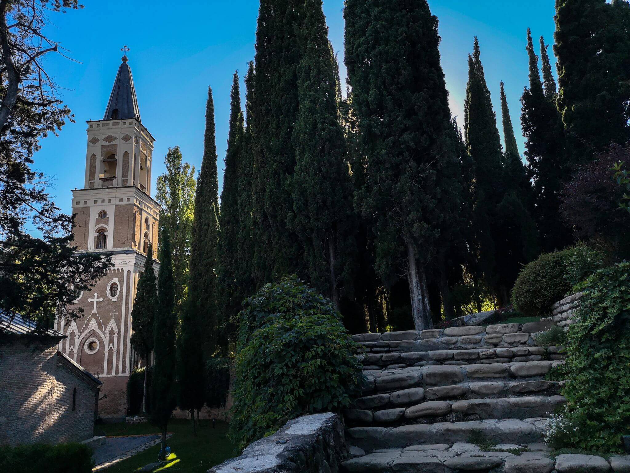 kakheti region bodbe monastery garden