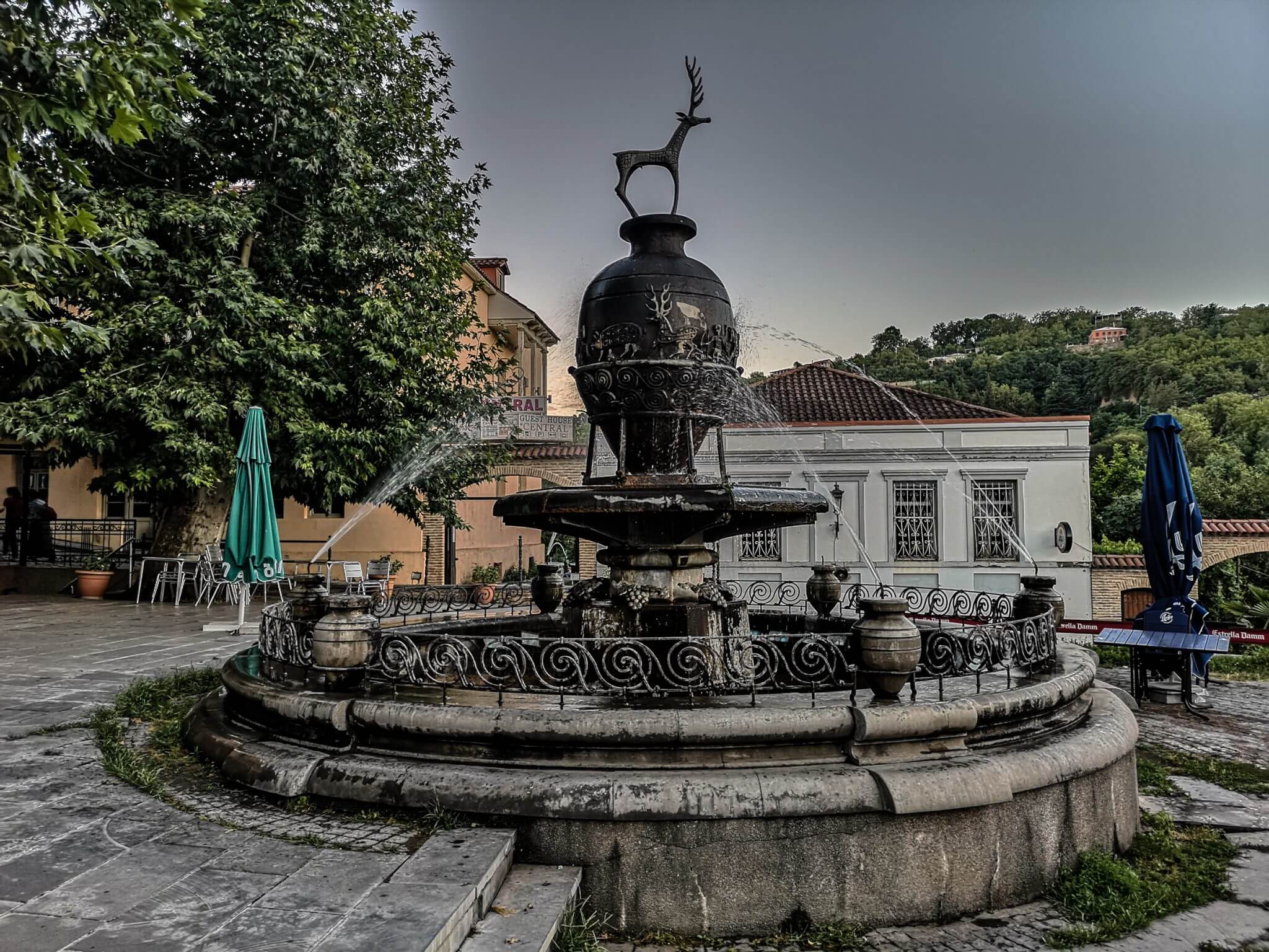 kakheti region sighnaghi fountain