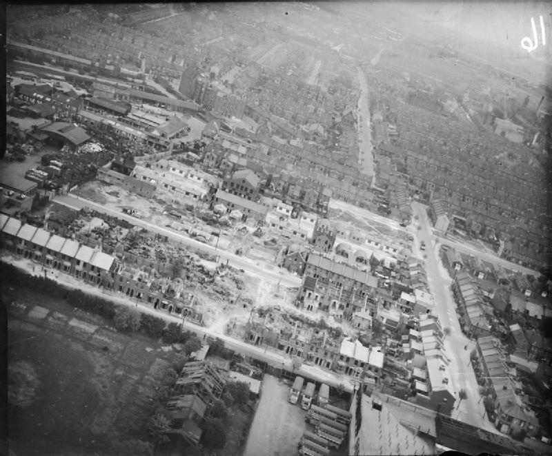 Bomb Damage in London, England, April 1945