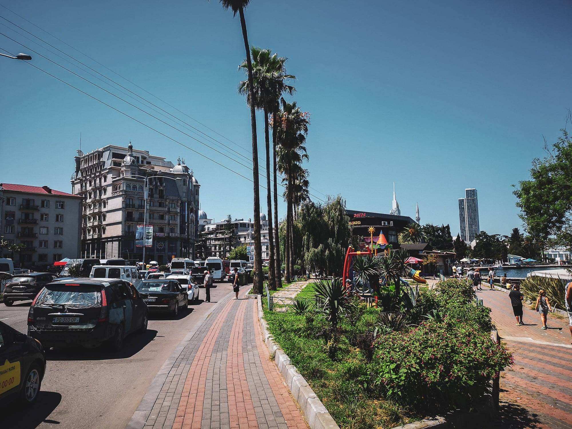 Entering Batumi CIty in Sakartvelo