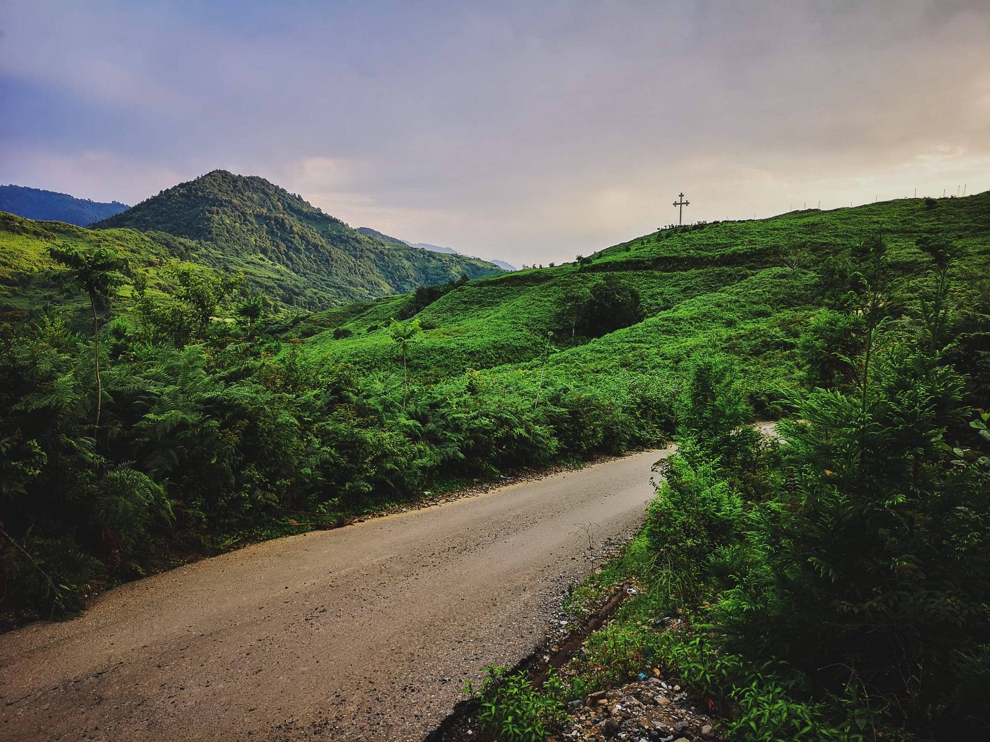 Mountains near the Black Sea in Georgia