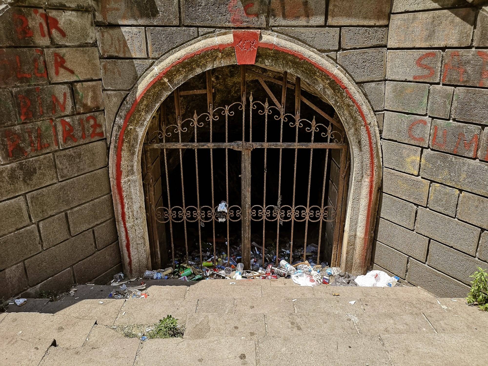 Trash in Sarp Town, Turkey