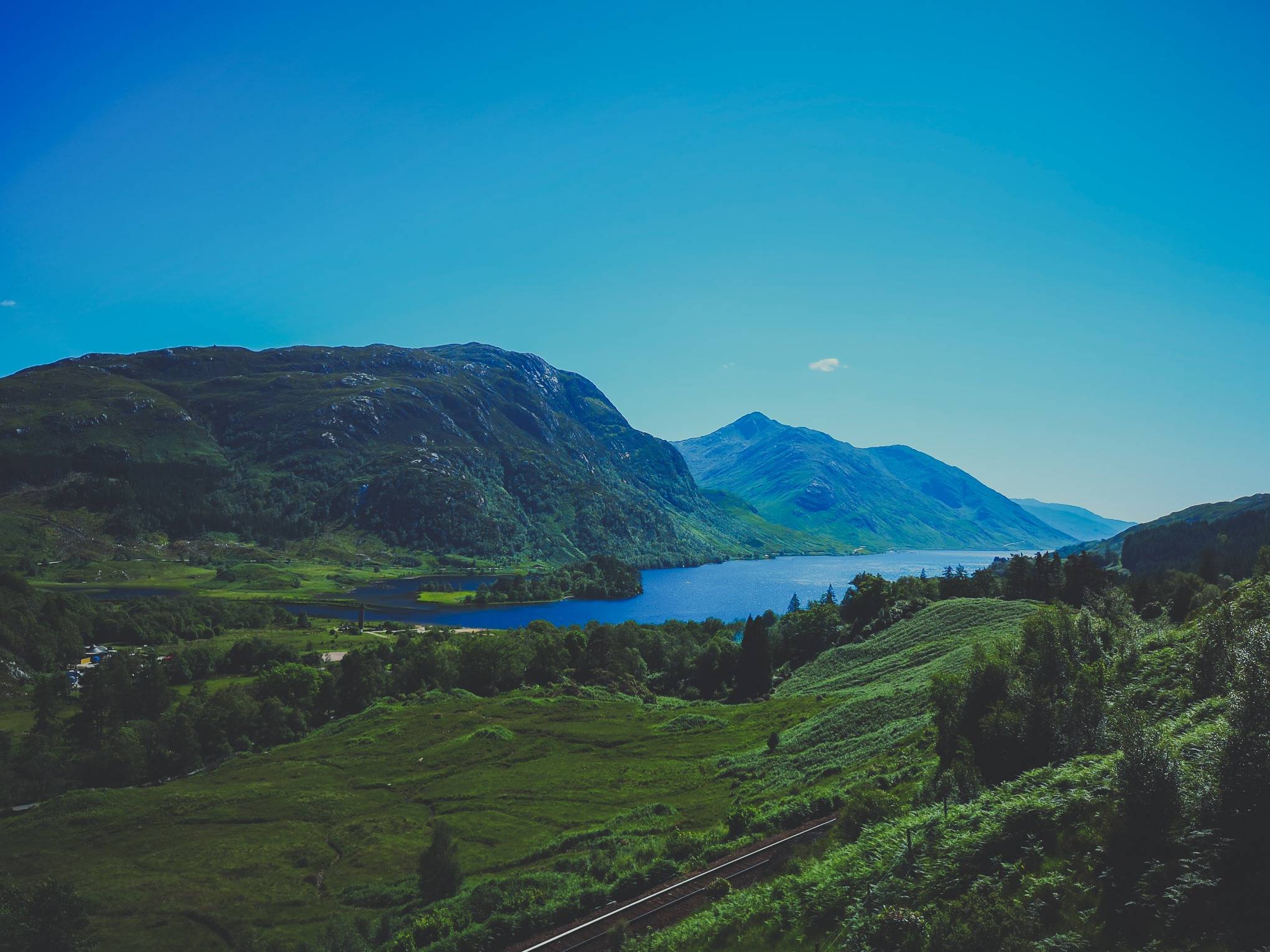   Loch Shiel view from Glenfinnan Viaduct Trail, Scotland. Photo by Alis Monte [CC BY-SA 4.0], via Connecting the Dots