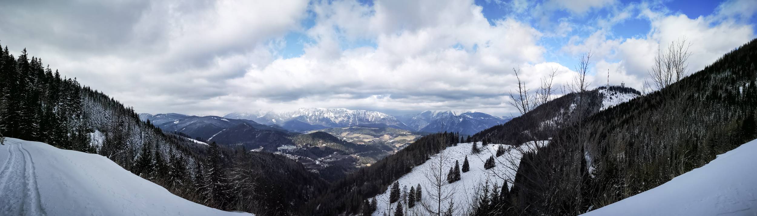 Semmering and lower alps panorama, Austria