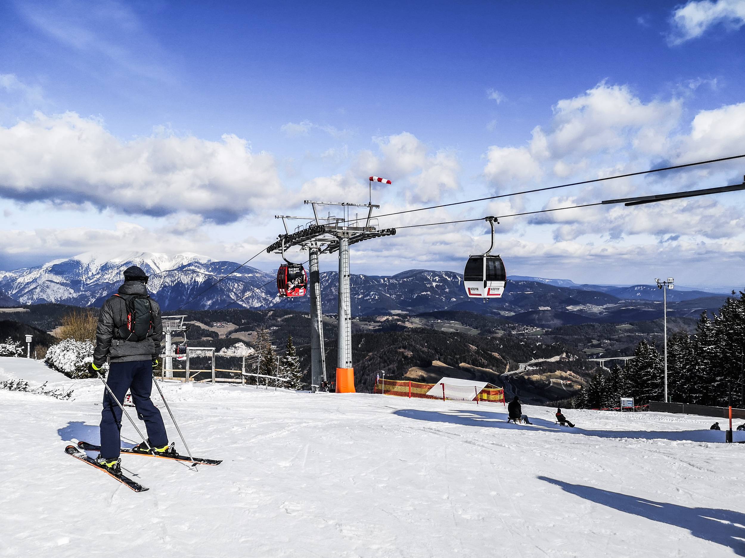 skier on Zauberberg Semmering, Austria