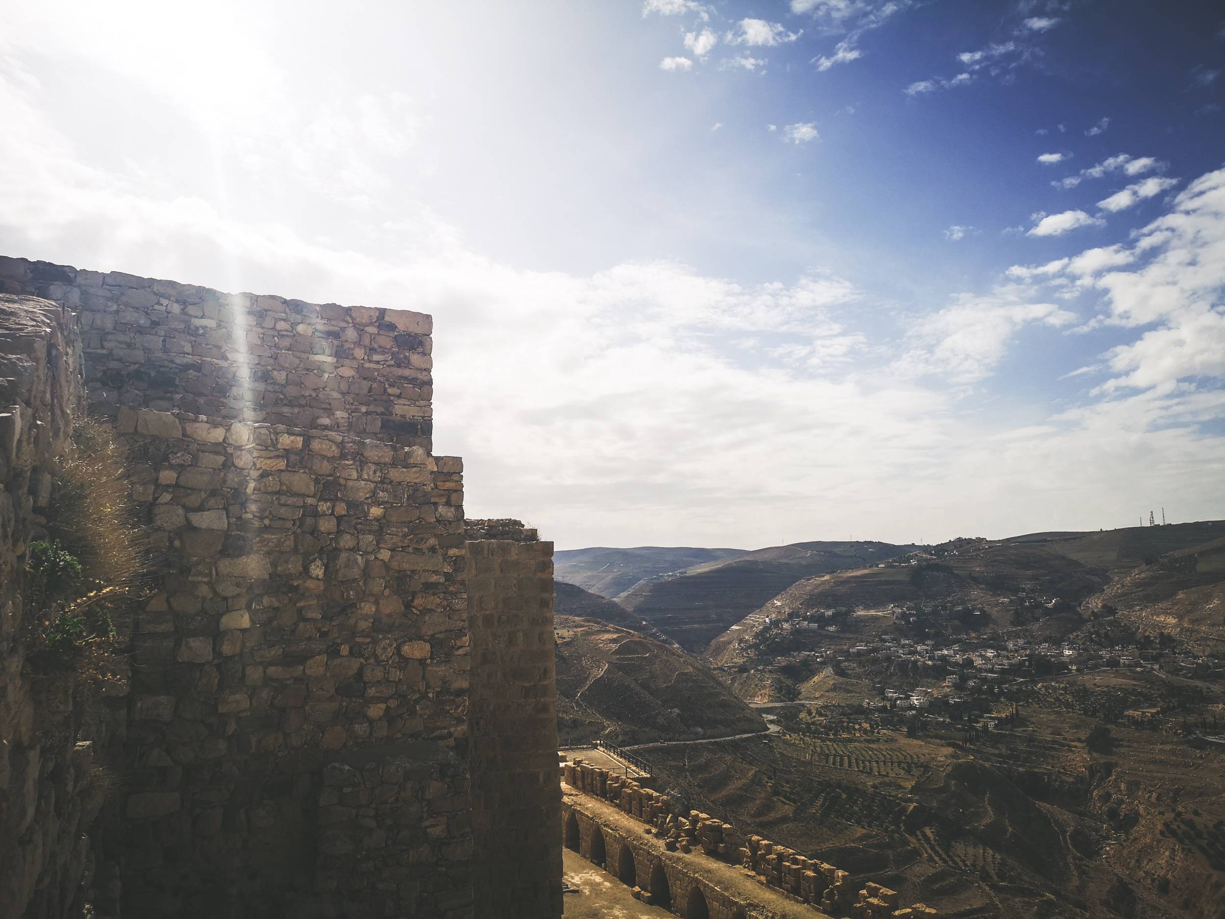 The view from al-Karak Castle, Jordan