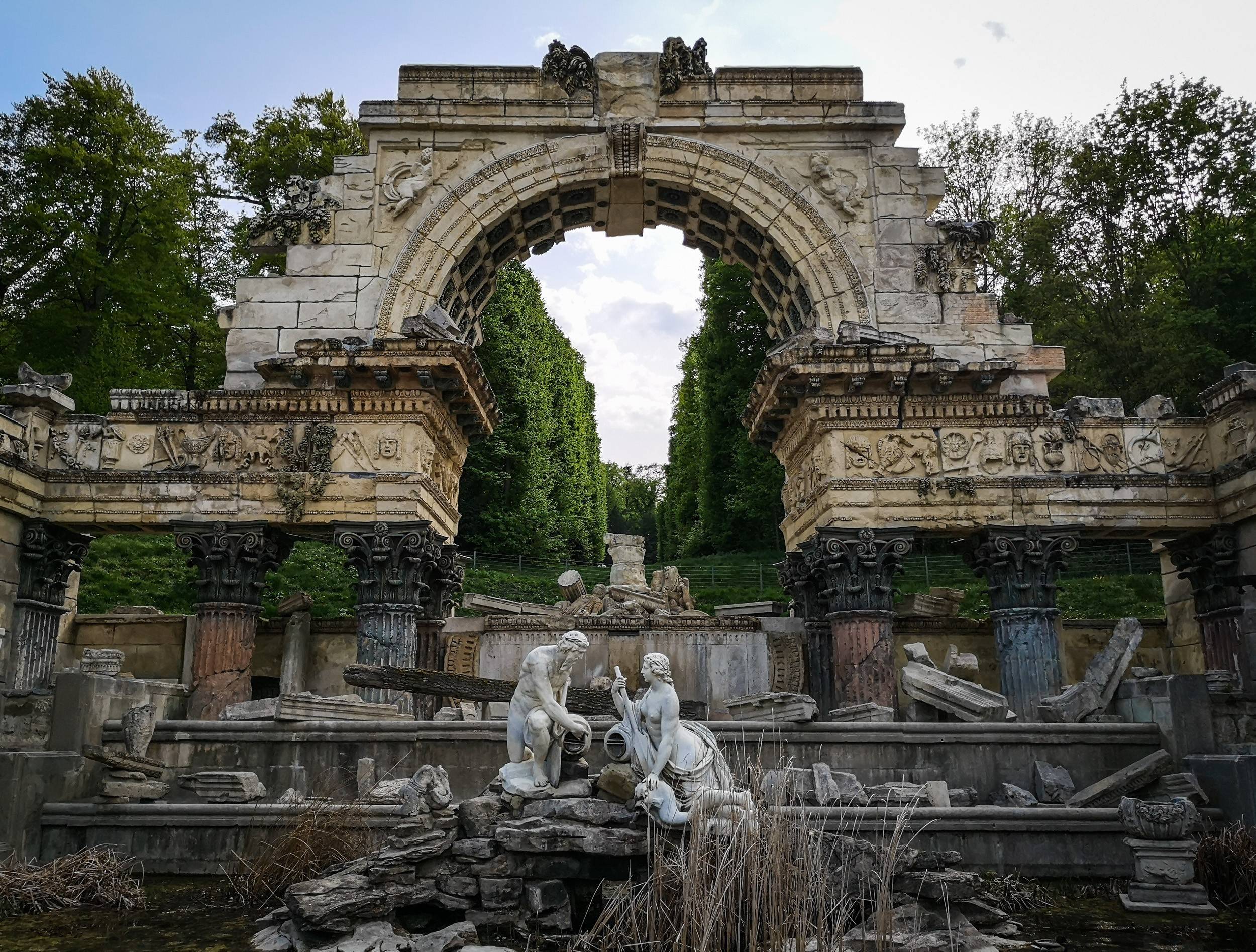 Danube and Enns in the Roman Ruins in Schönbrunn Palace Gardens, Vienna