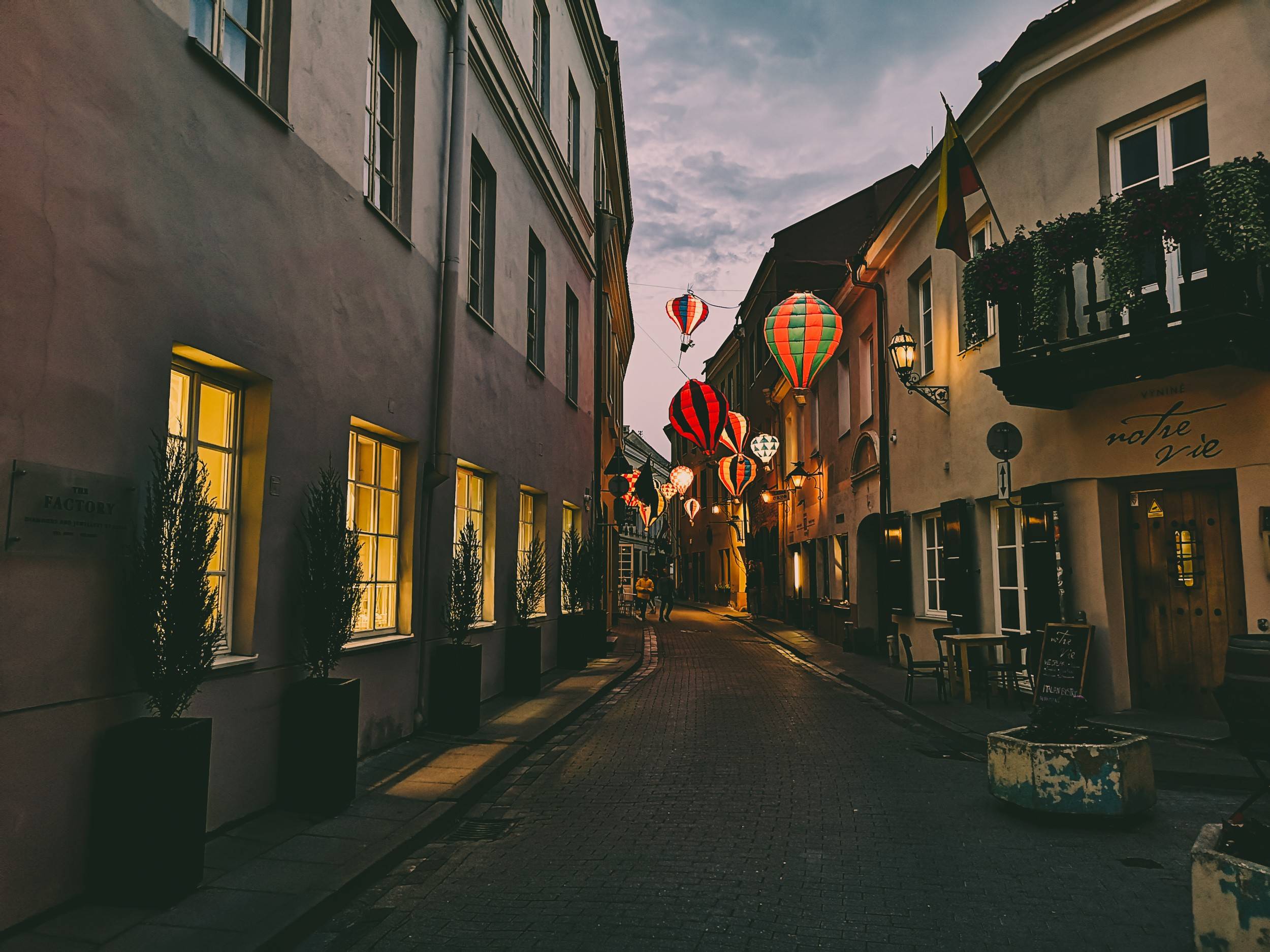 Stikliai str. Vilnius Old Town, Lithuania