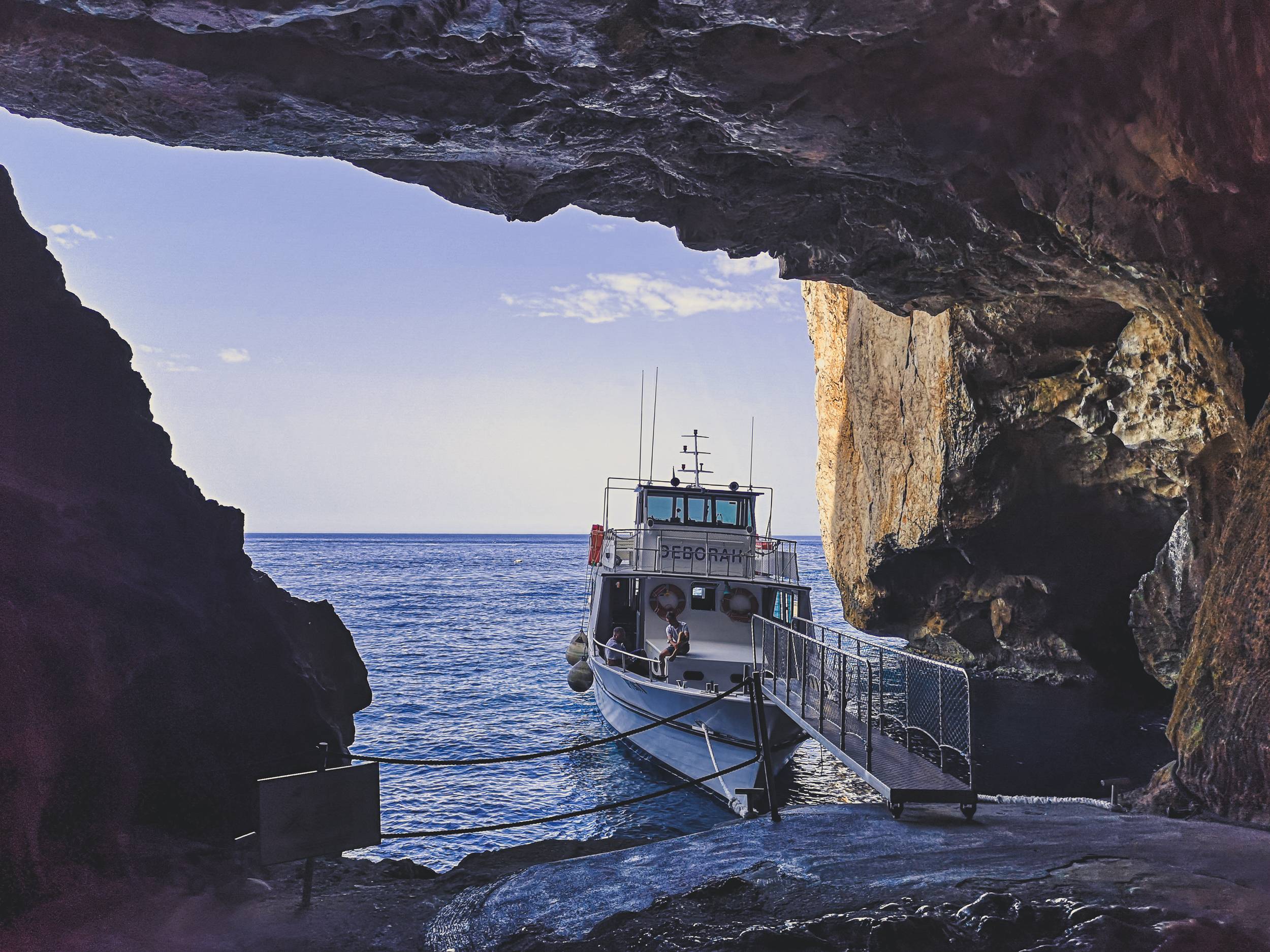 Boat tour to Neptune's Grotto, Sardinia, Italy