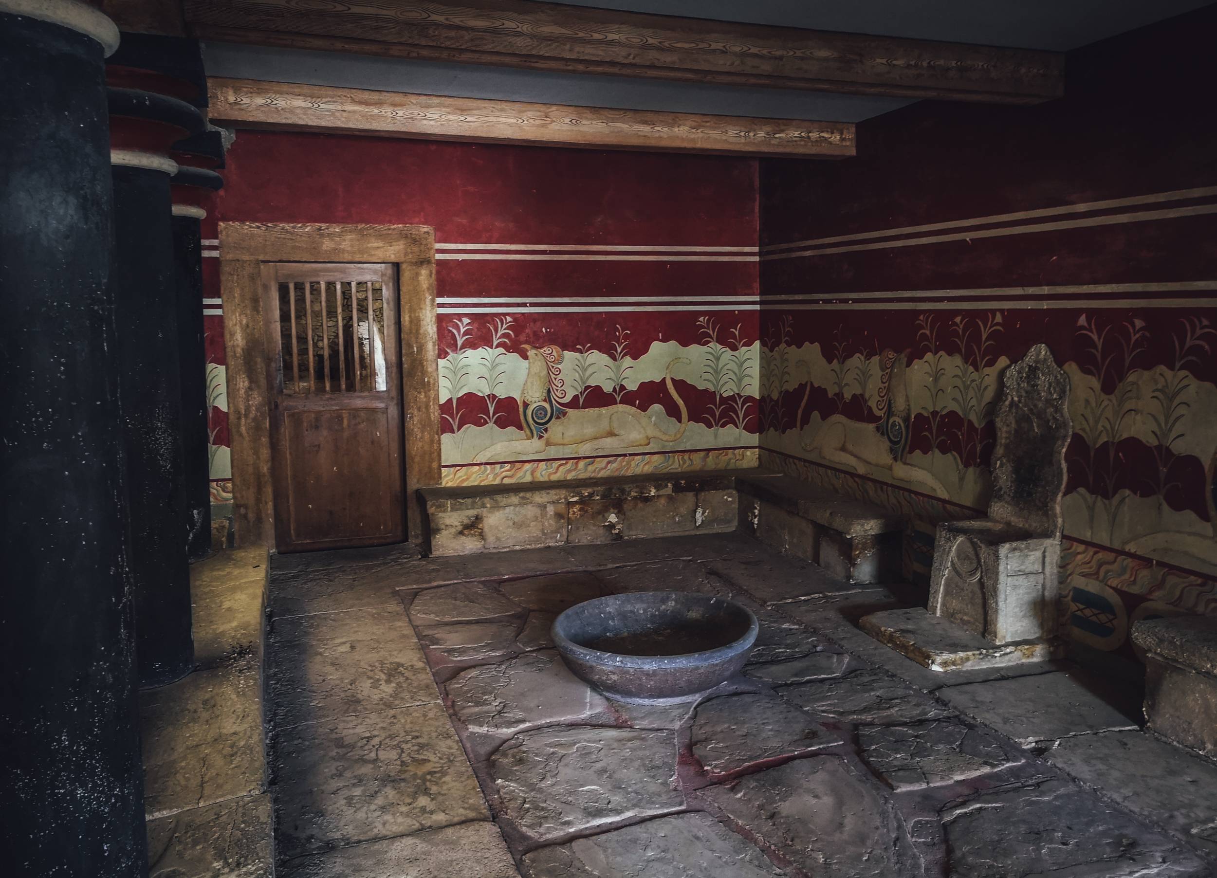 King's chamber in Knossos Palace, Crete