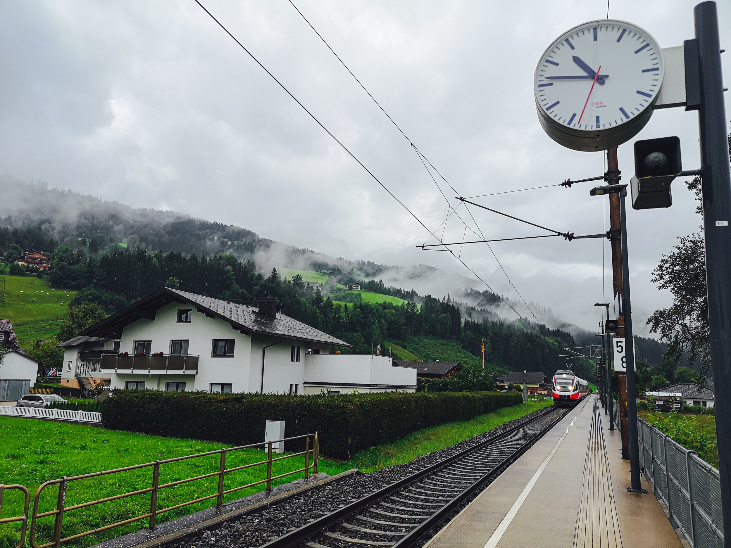 Priggern train station in Styria, Austria
