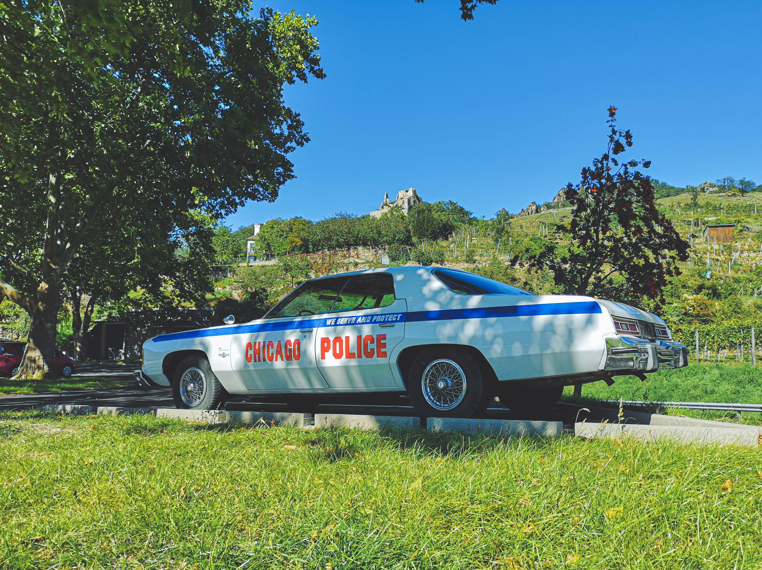 Chicago police car in Dürnstein, Lower Austria