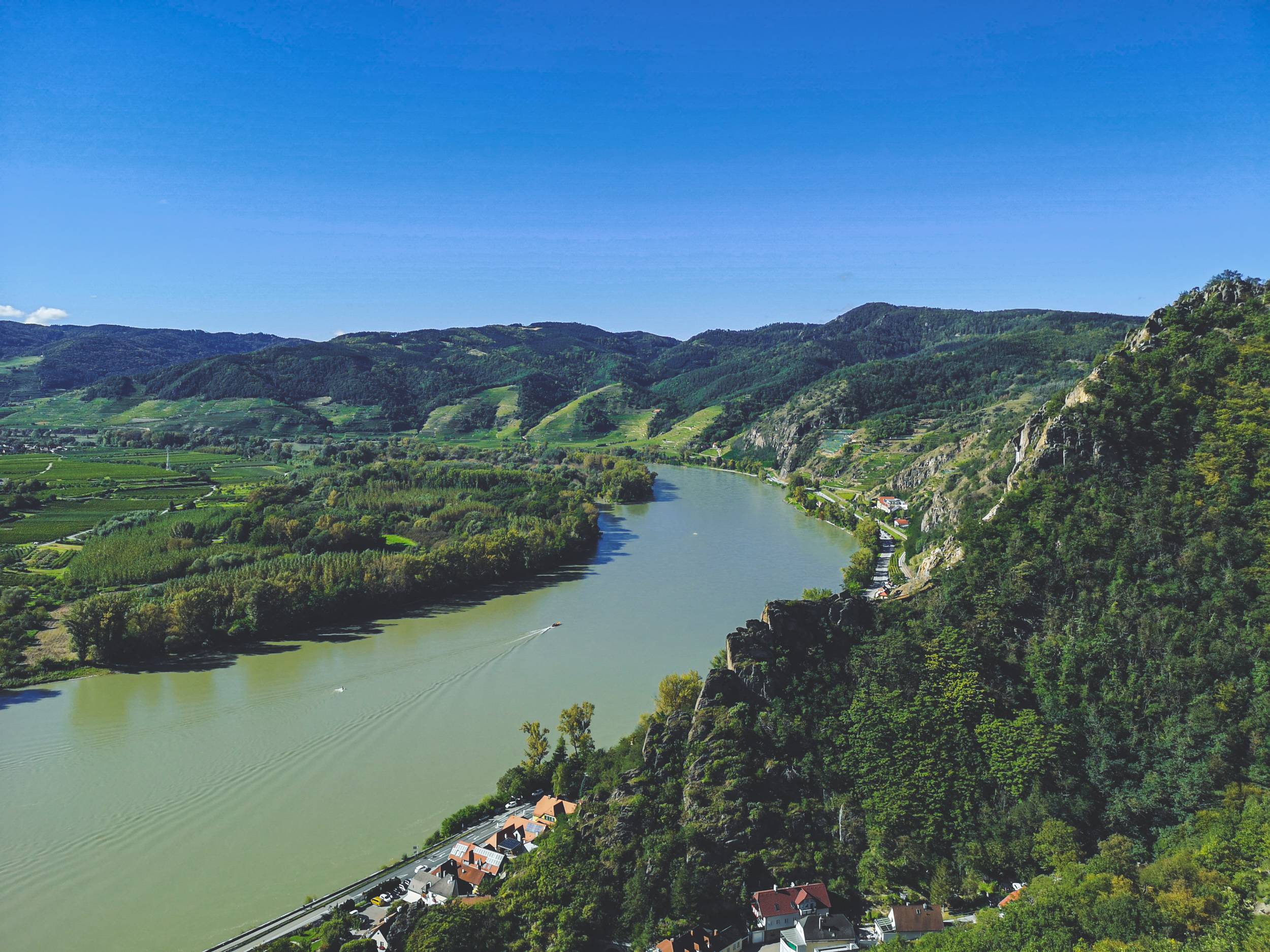 Danube river in Wachau Valley, Lower Austria