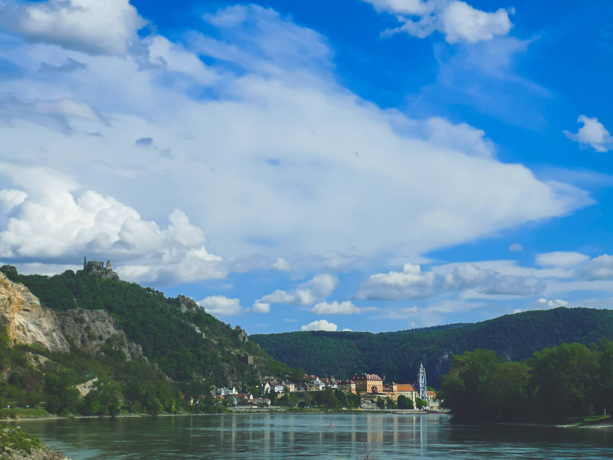 Dürnstein by Danube River in Wachau Valley, Austria
