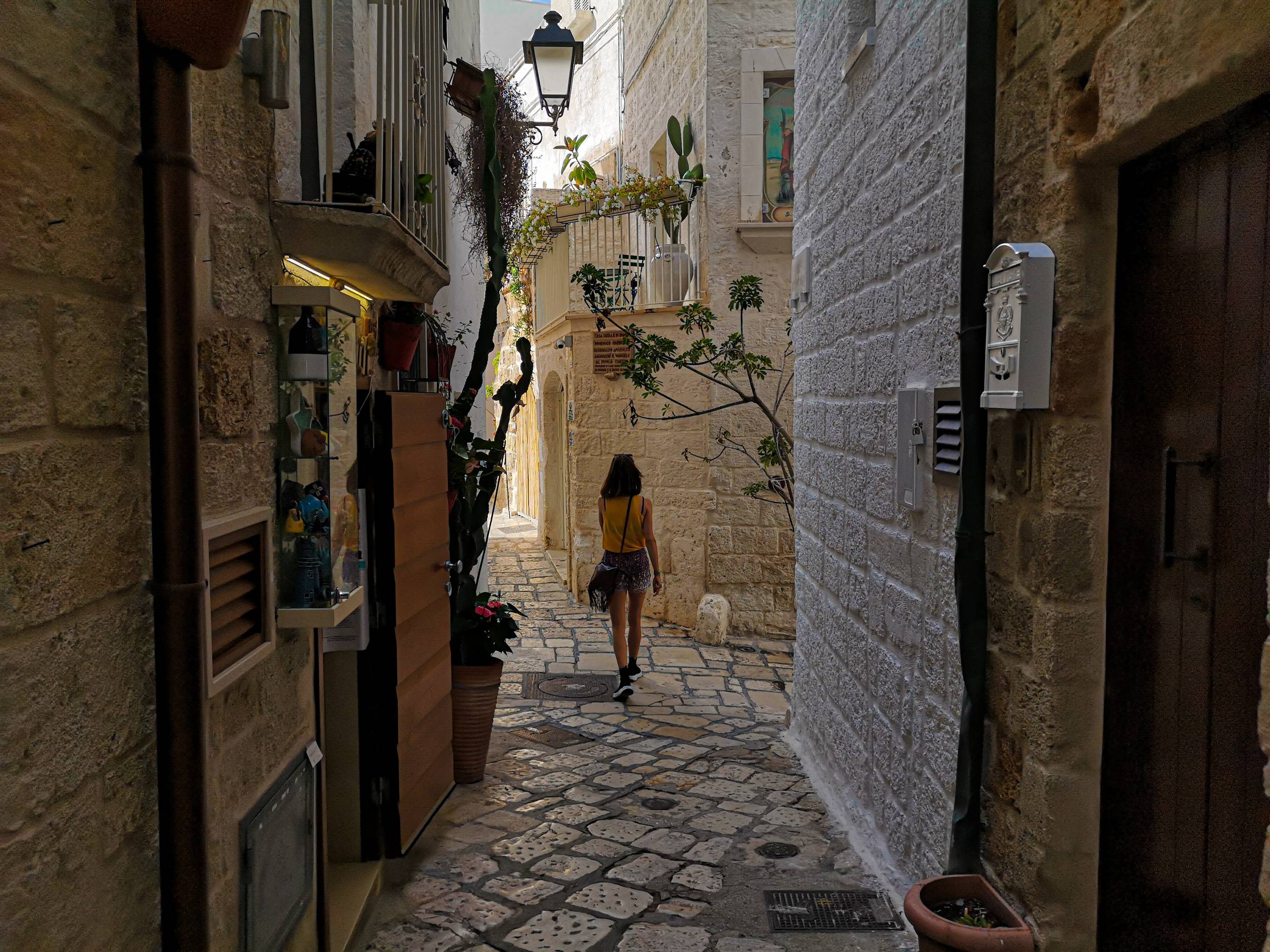 Wandering the Old Town of Polignano a Mare in Puglia, Italy
