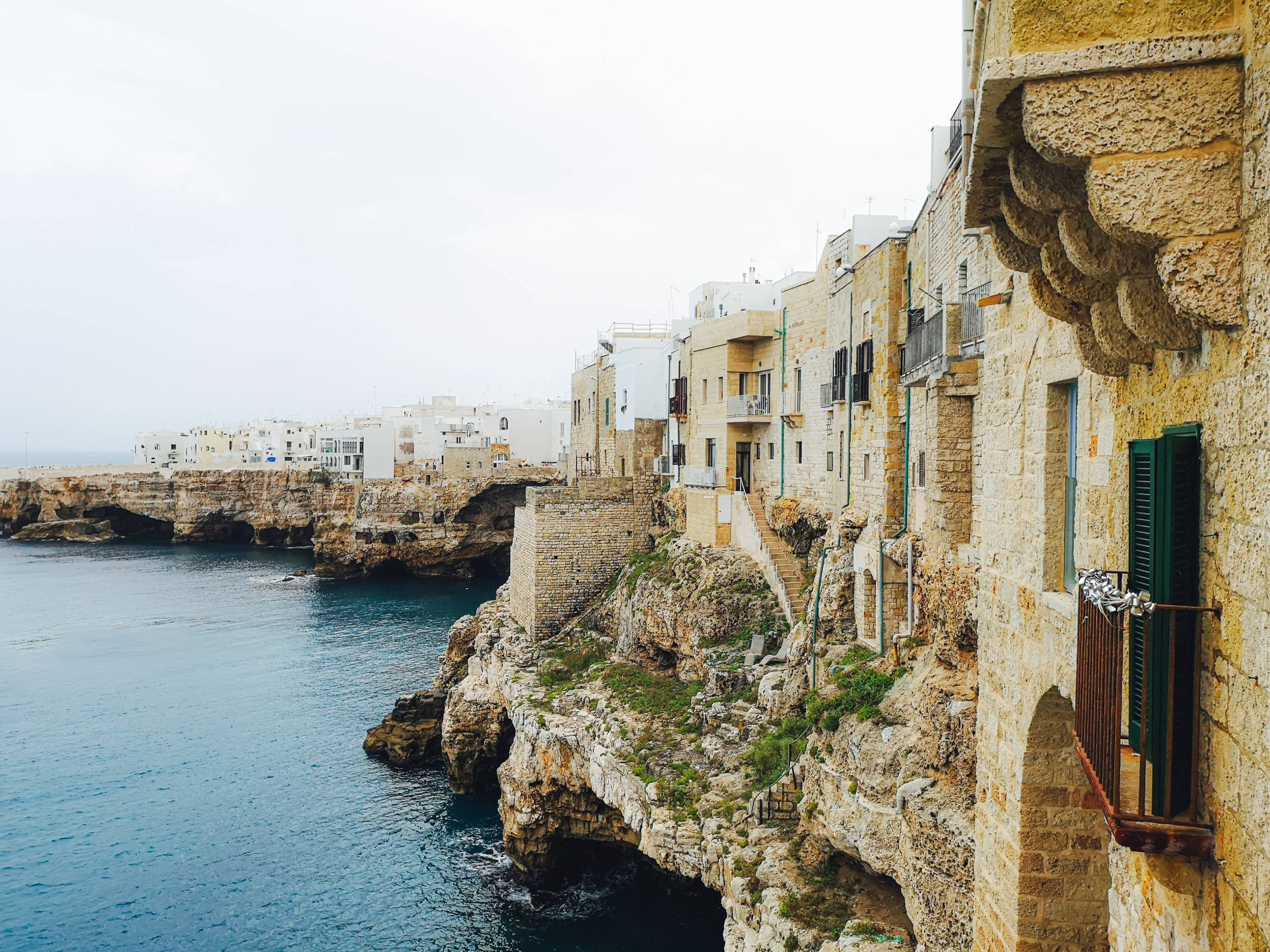 Polignano a Mare near the Adriatic Sea, Puglia, Italy