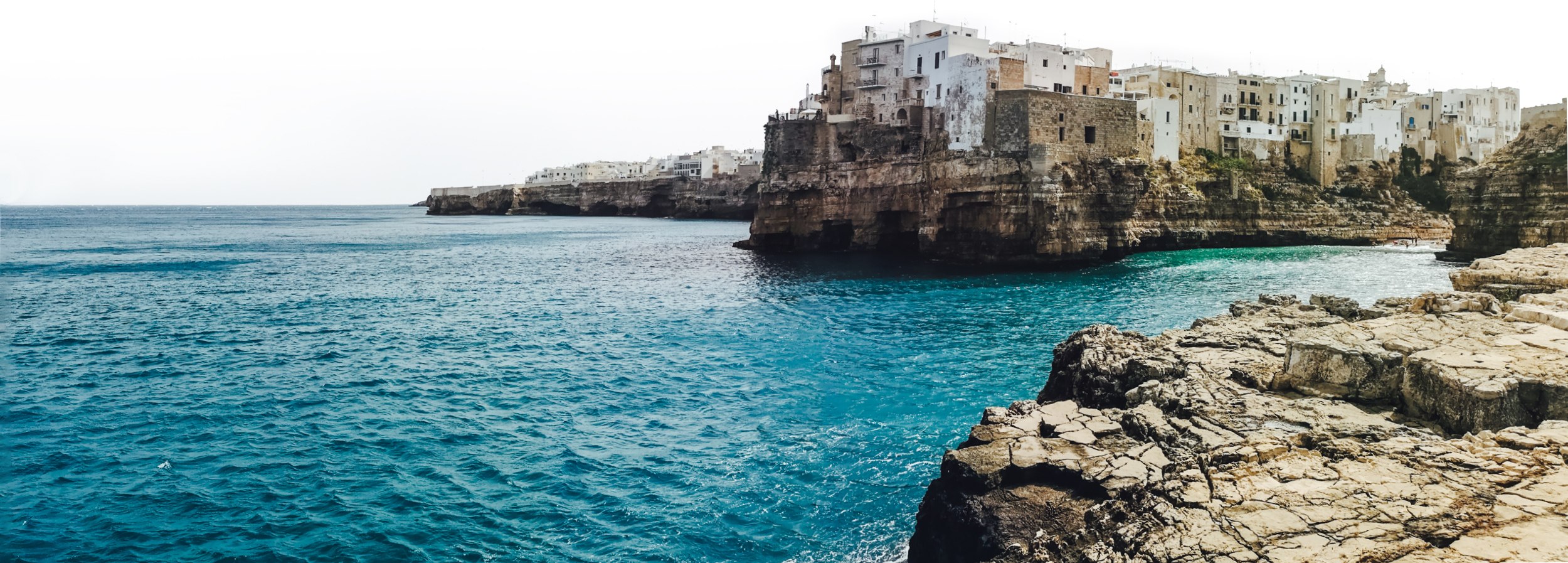 Polignano a Mare sea shore in Puglia, Italy
