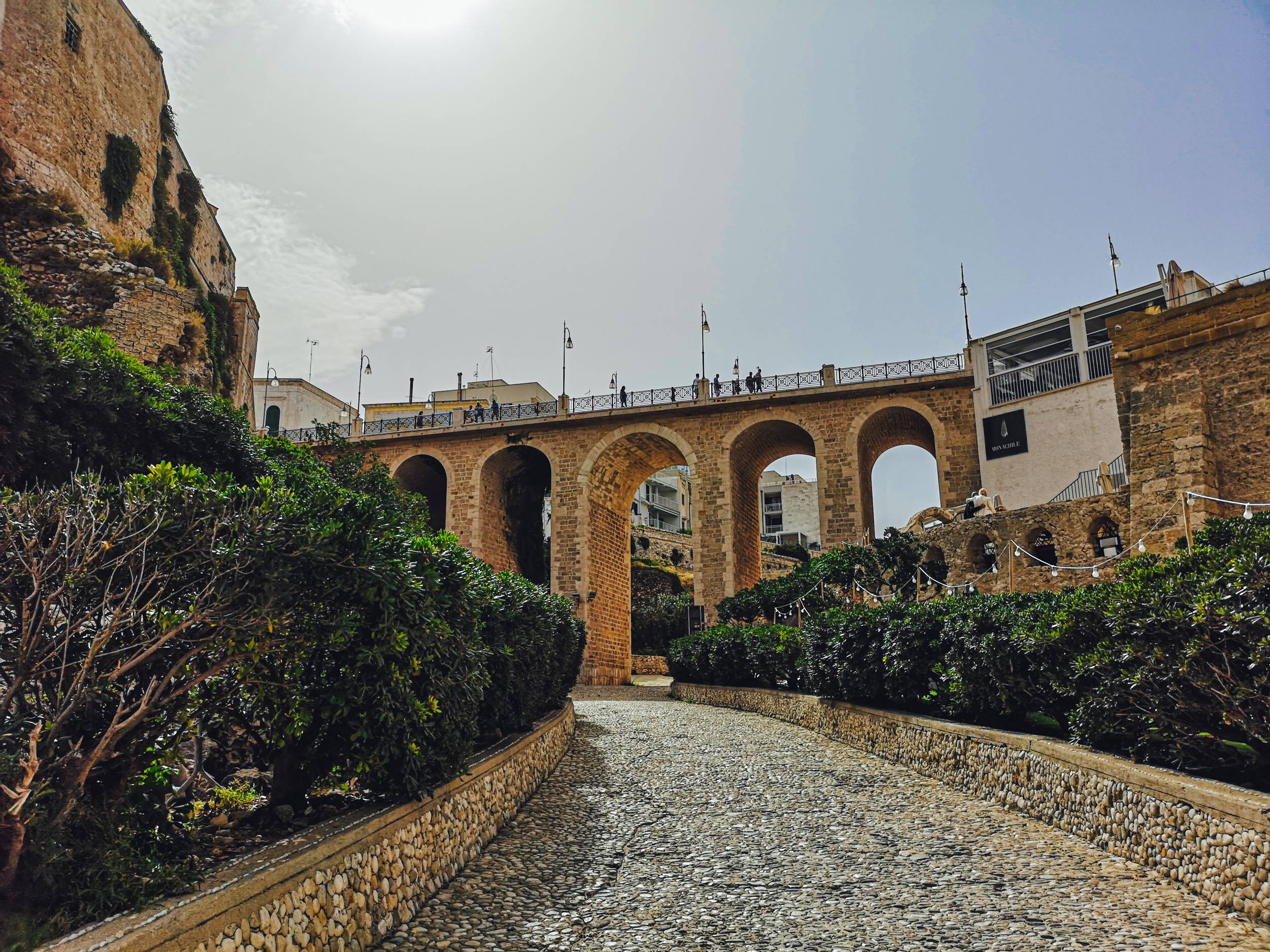 Ponte Borbonico di Lama Monachile in Polignano a Mare of Puglia, Italy