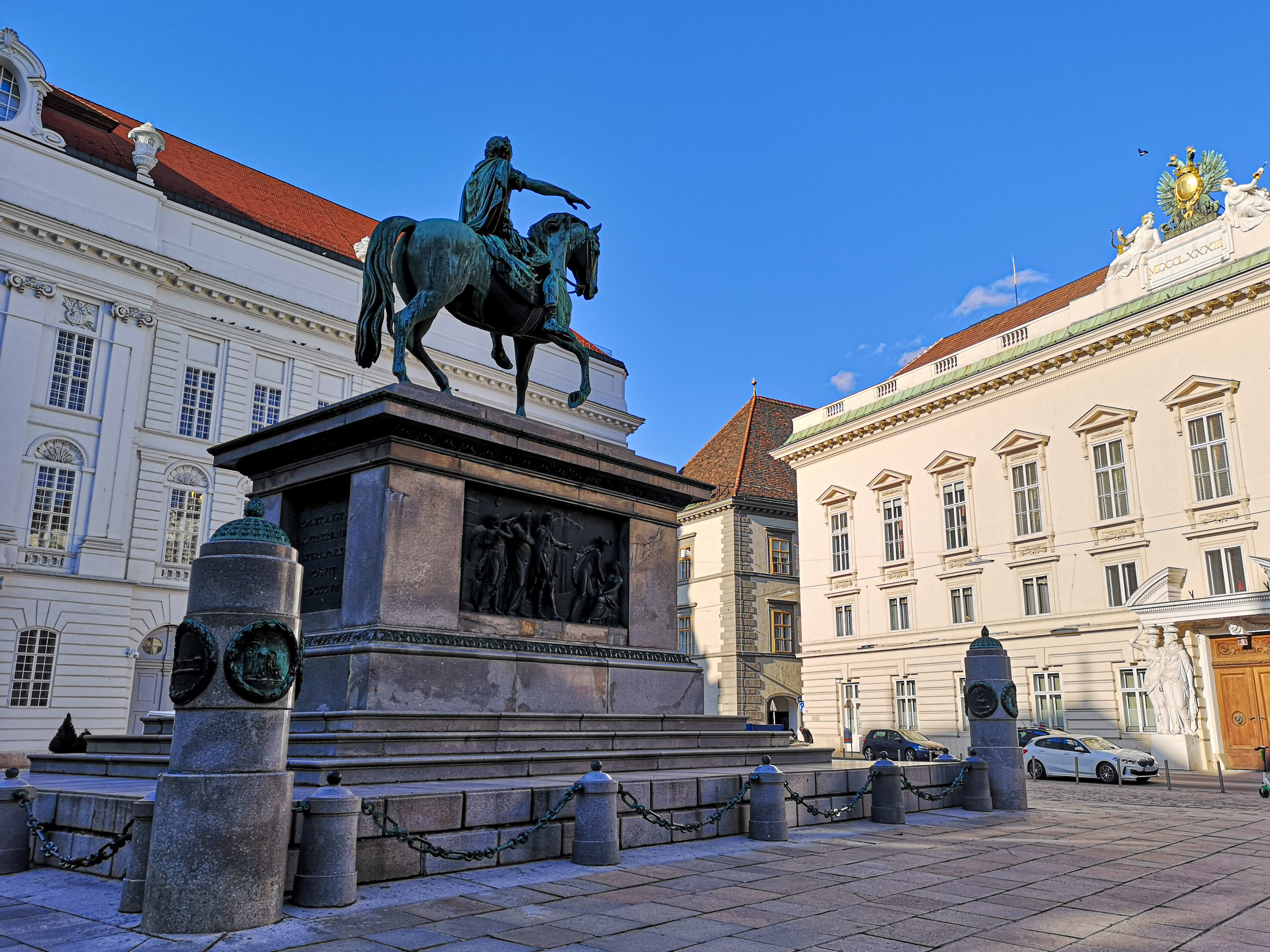 Emperor Josef II statue in Josefsplatz, Vienna